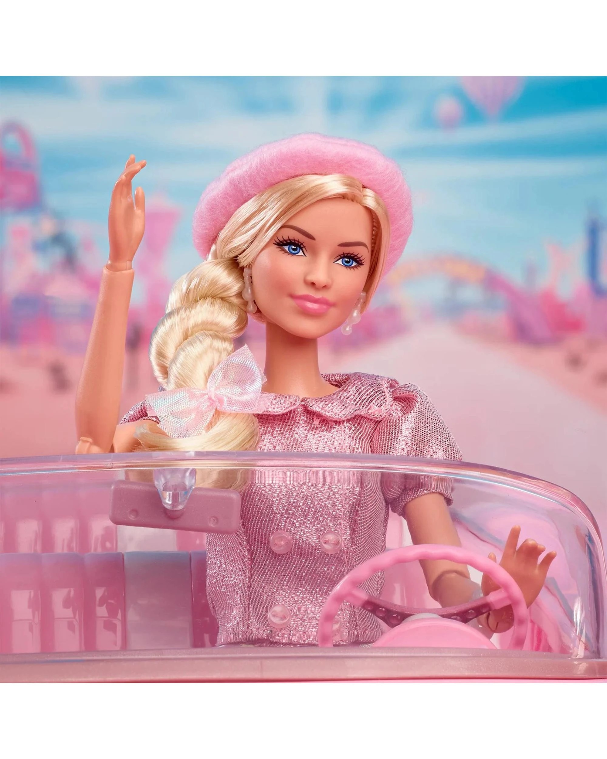 8 Barbie the Movie Barbie Pink Puffy Dress with Pink Beret Collector Fashion Doll - Pink, 8 of 10