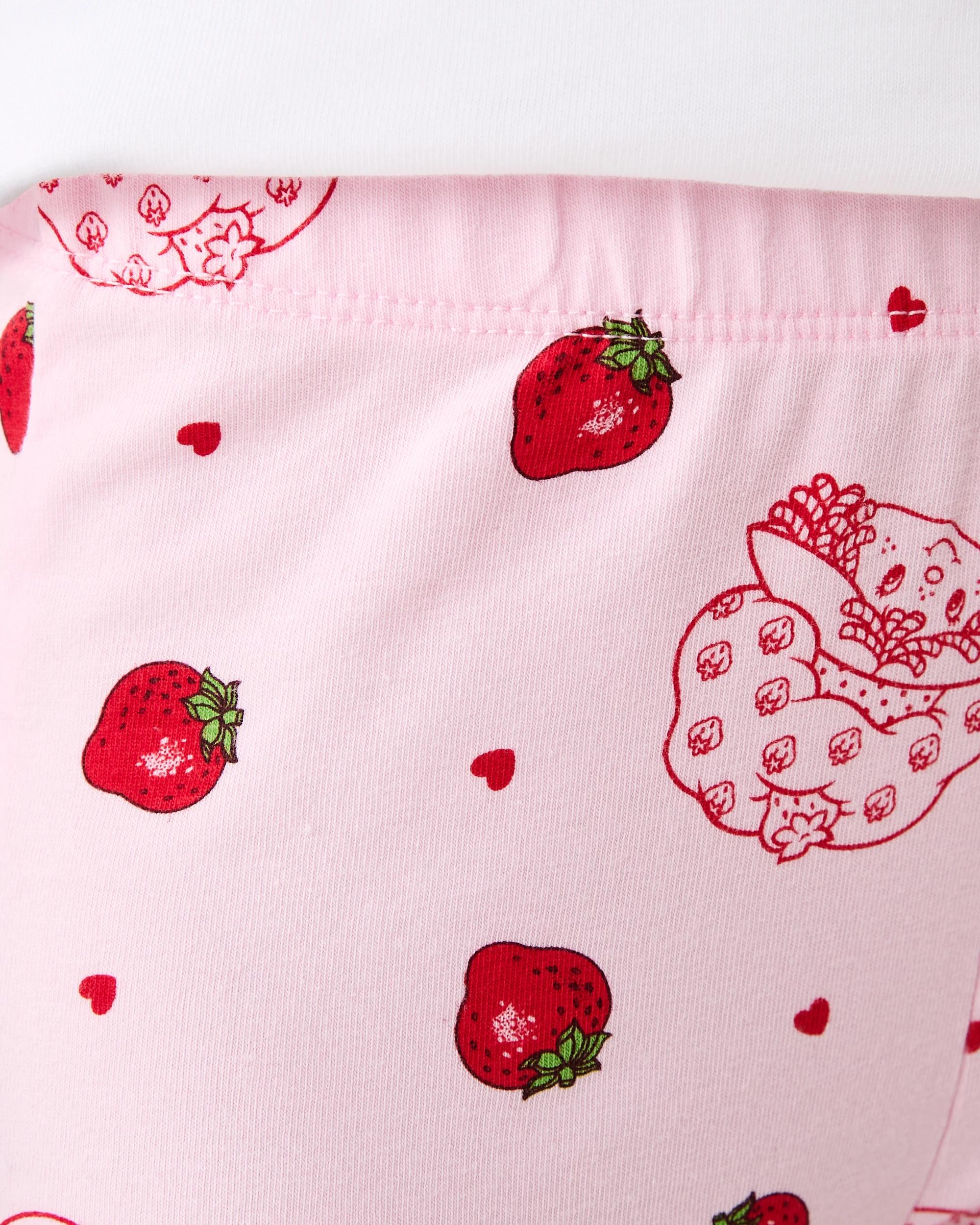 3 Strawberry Shortcake License Flare Leggings Straw Cake, 3 of 6