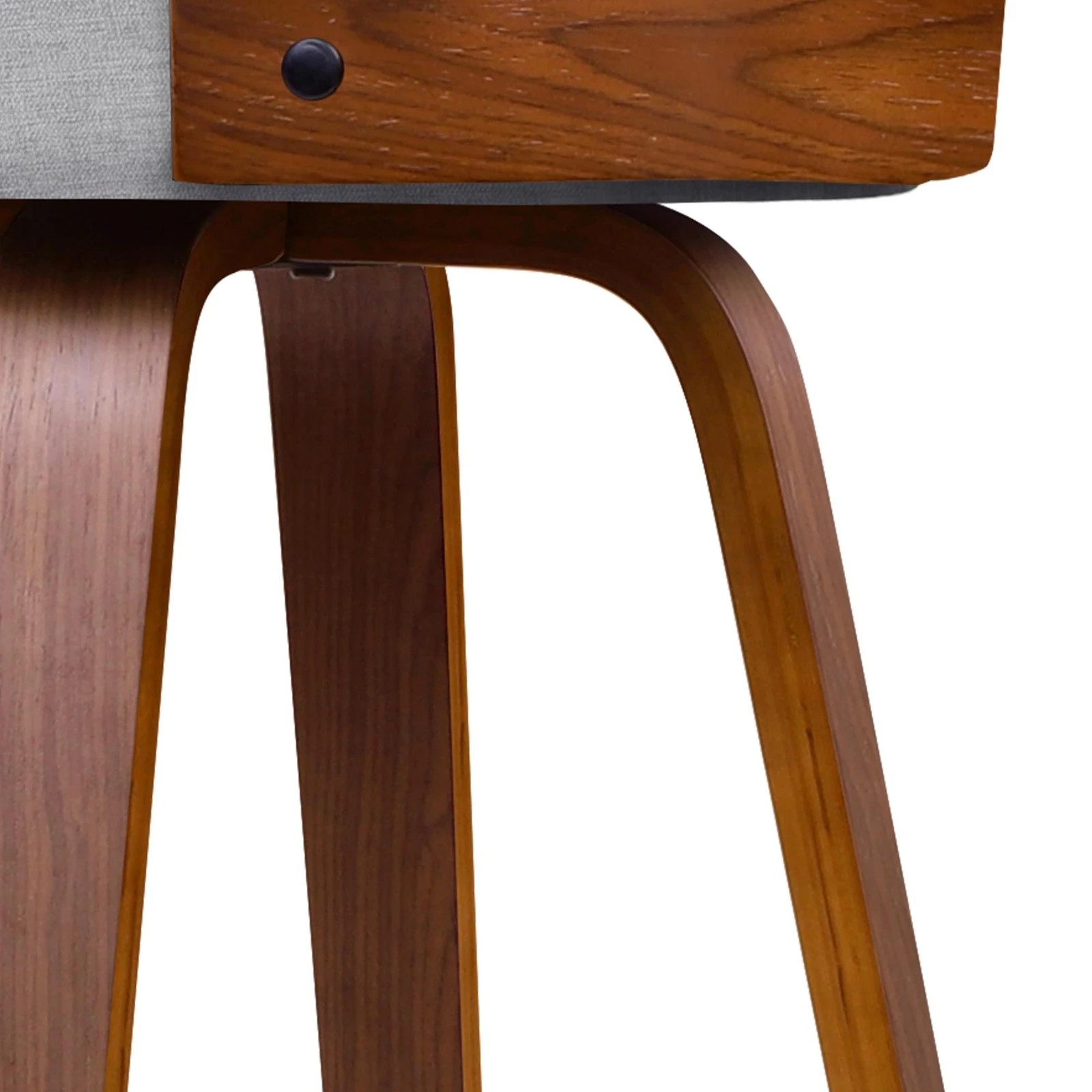 7 Alfordson 4x Swivel Bar Stools 65cm Eden Kitchen Dining Chair Wooden - Grey, 7 of 10