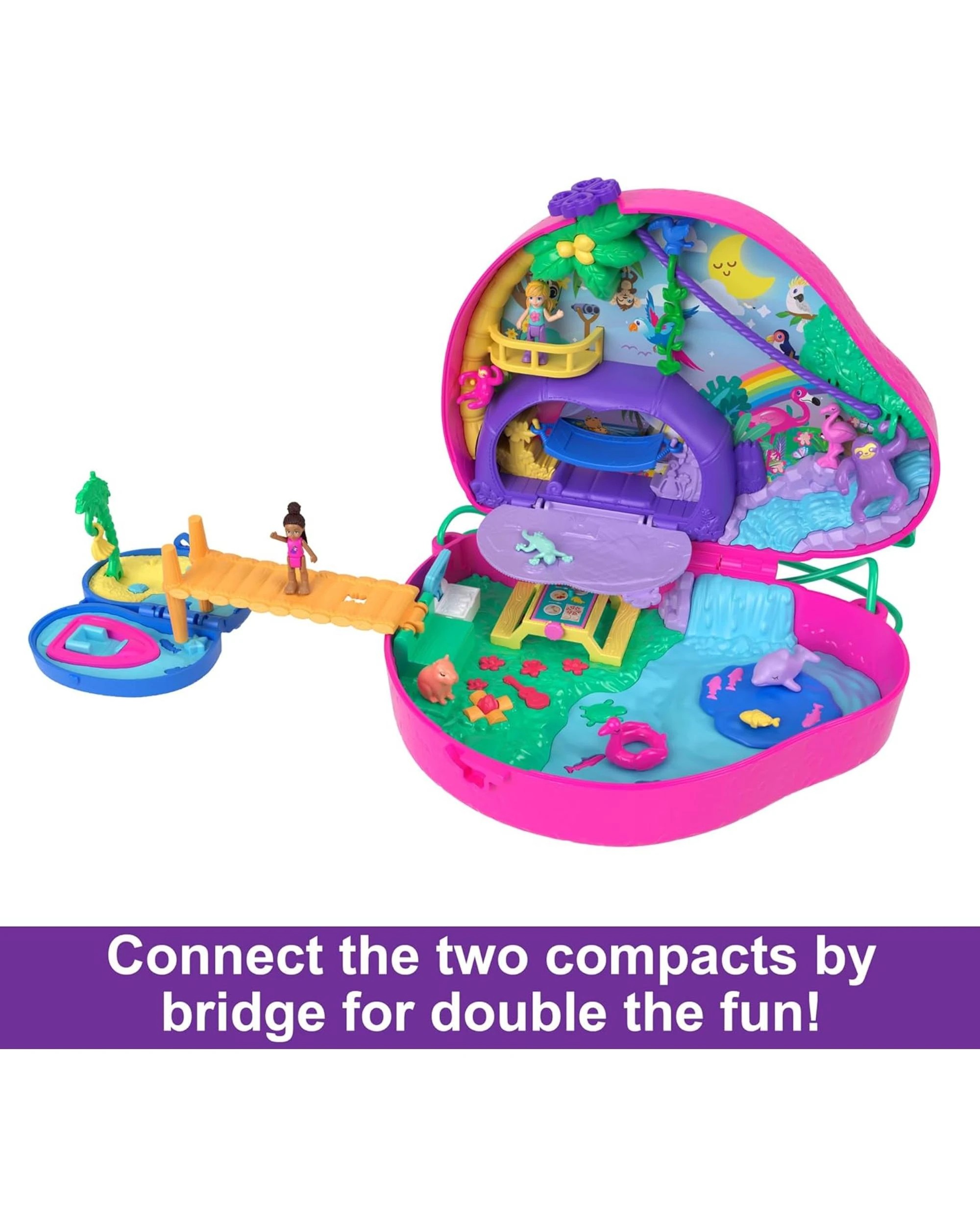 5 Polly Pocket 35th Anniversary 2-in-1 Sloth Family Compact Playset, 5 of 7