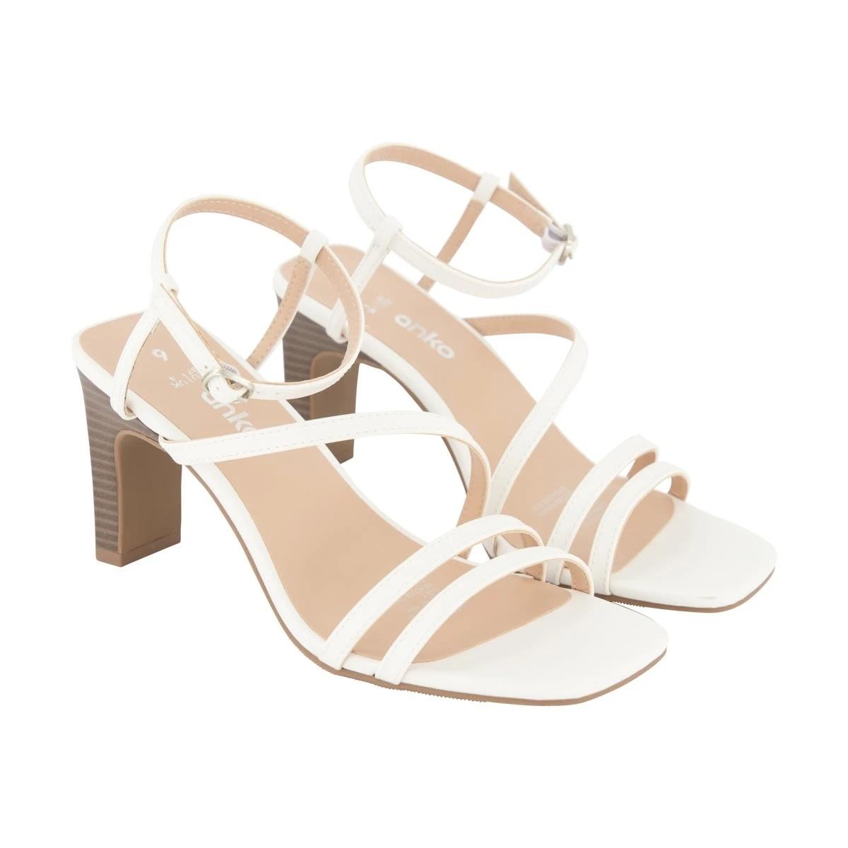 2 Strappy Heel Sandals White, 2 of 7
