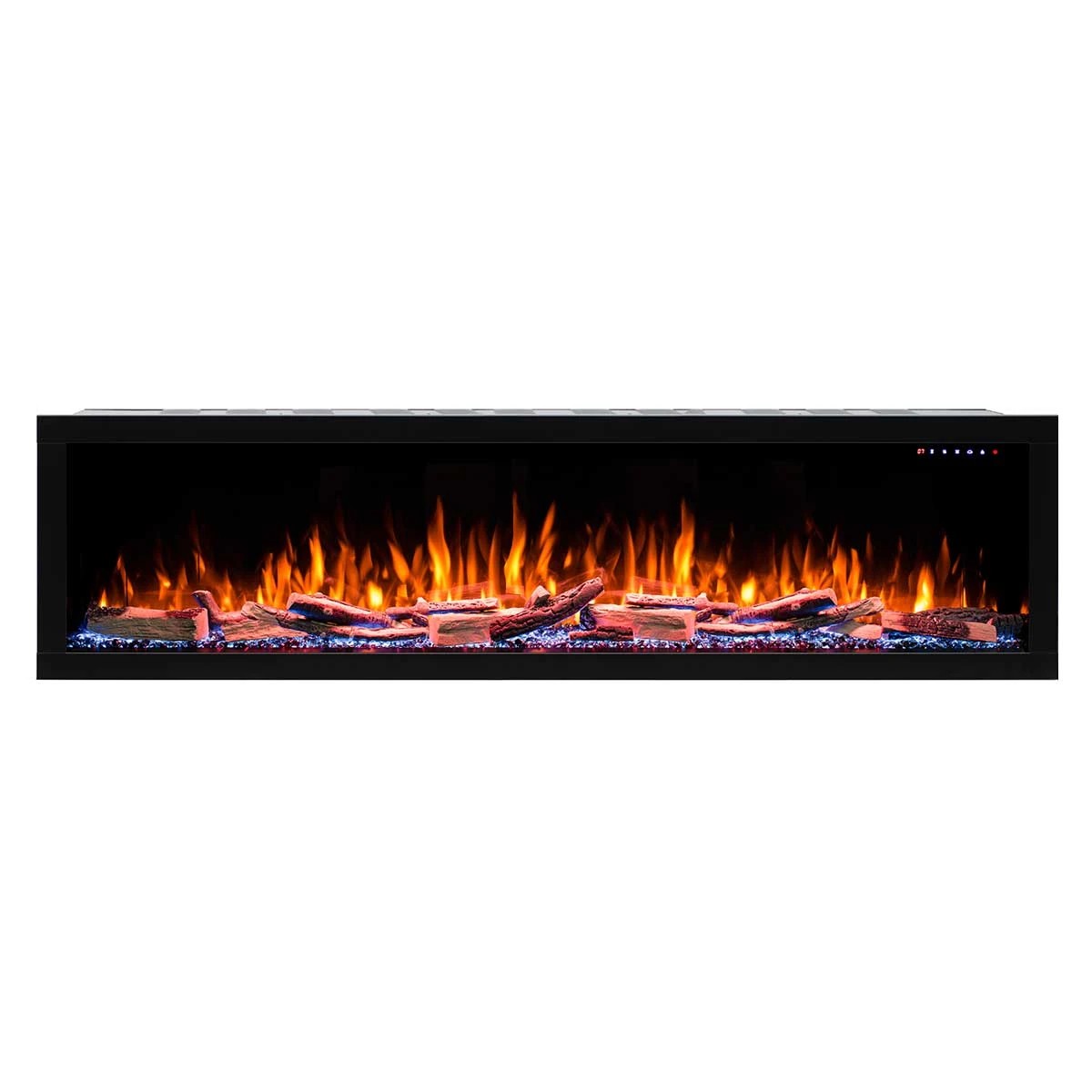 2 Moda Living Fantasia 72 inch Electric Fireplace - Extra Deep - Black, 2 of 5