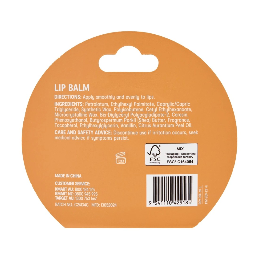 9 OXX Skincare Lip Balm - Mango Scented and Shea Butter, 9 of 9