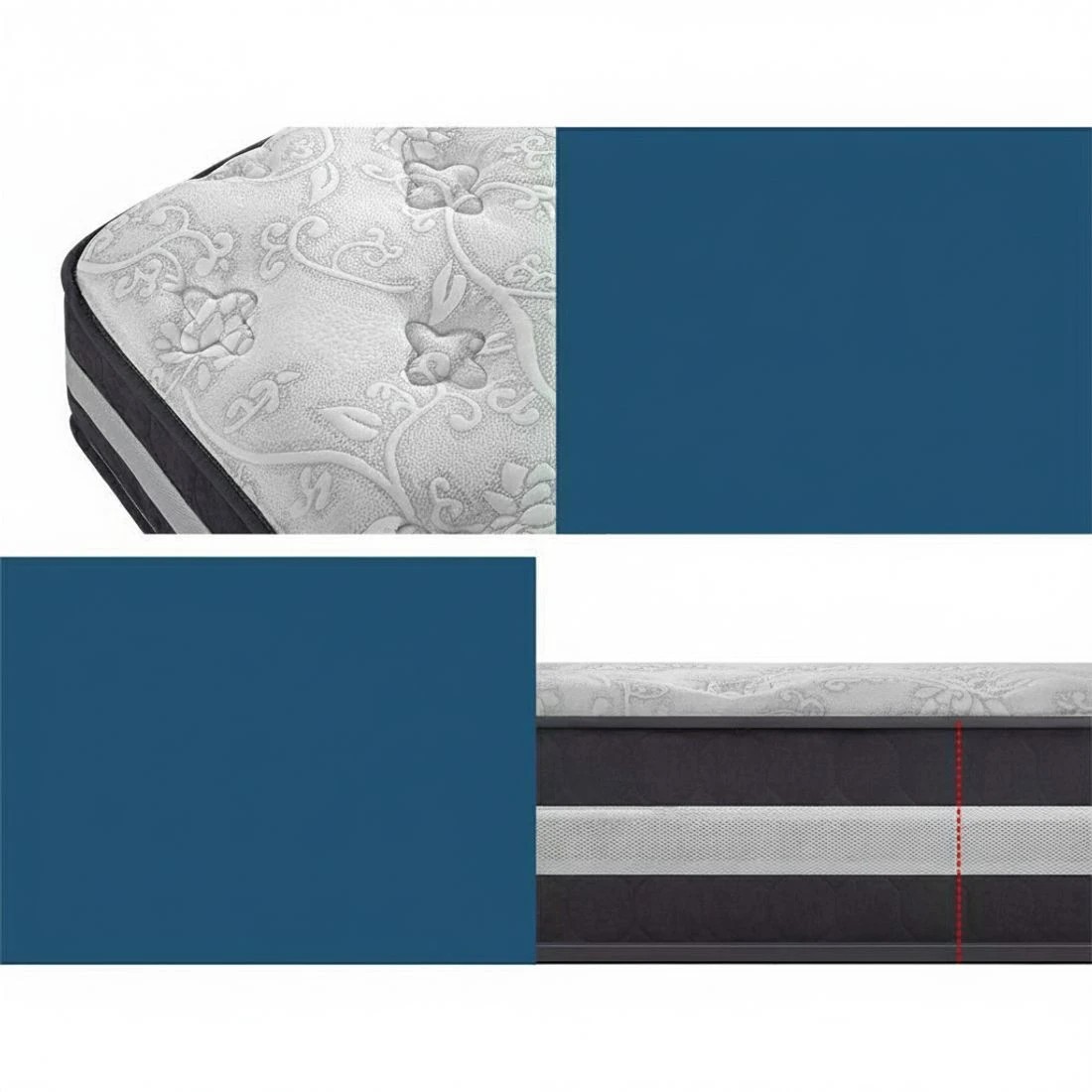 7 Giselle Bedding 30cm Mattress Pocket Spring King - King Bed - Multi, 7 of 7