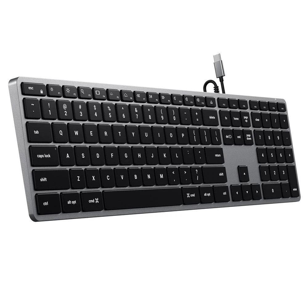 2 Satechi Slim W3 USB-C Wired Keyboard Space Grey, 2 of 9