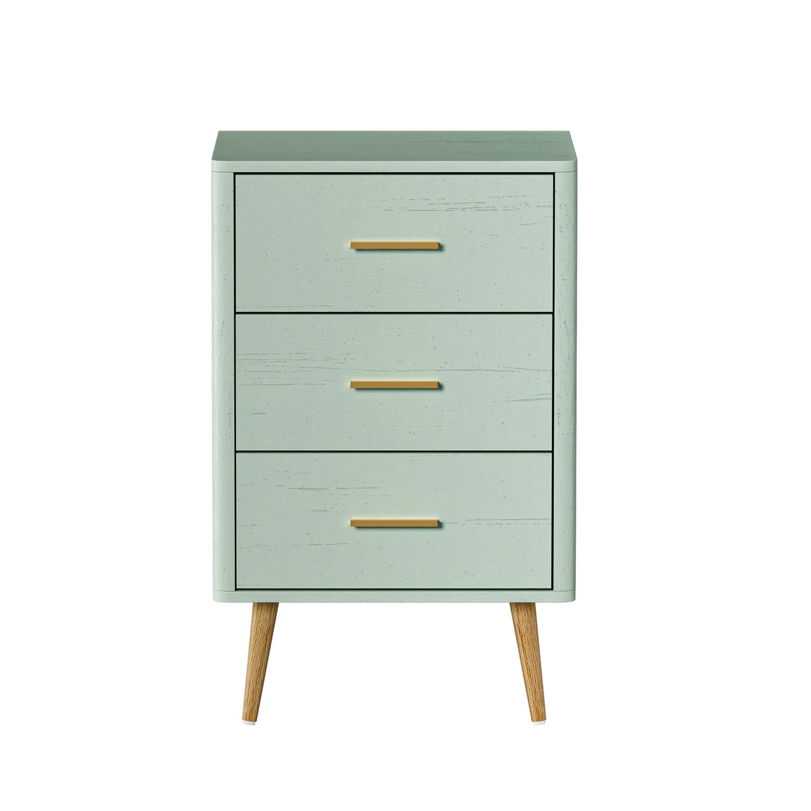 7 Oikiture 3 Chest Of Drawers Dresser Tallboy Storage Cabinet
 - Green, 7 of 10