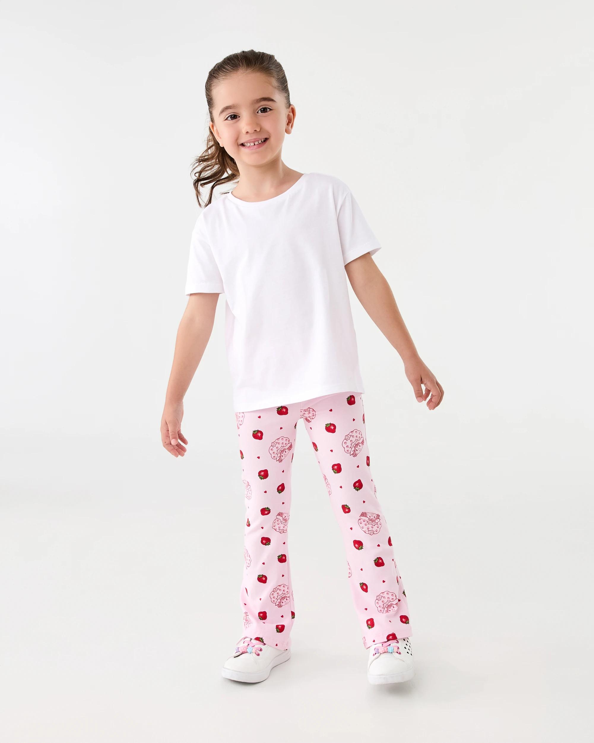 5 Strawberry Shortcake License Flare Leggings Straw Cake, 5 of 6