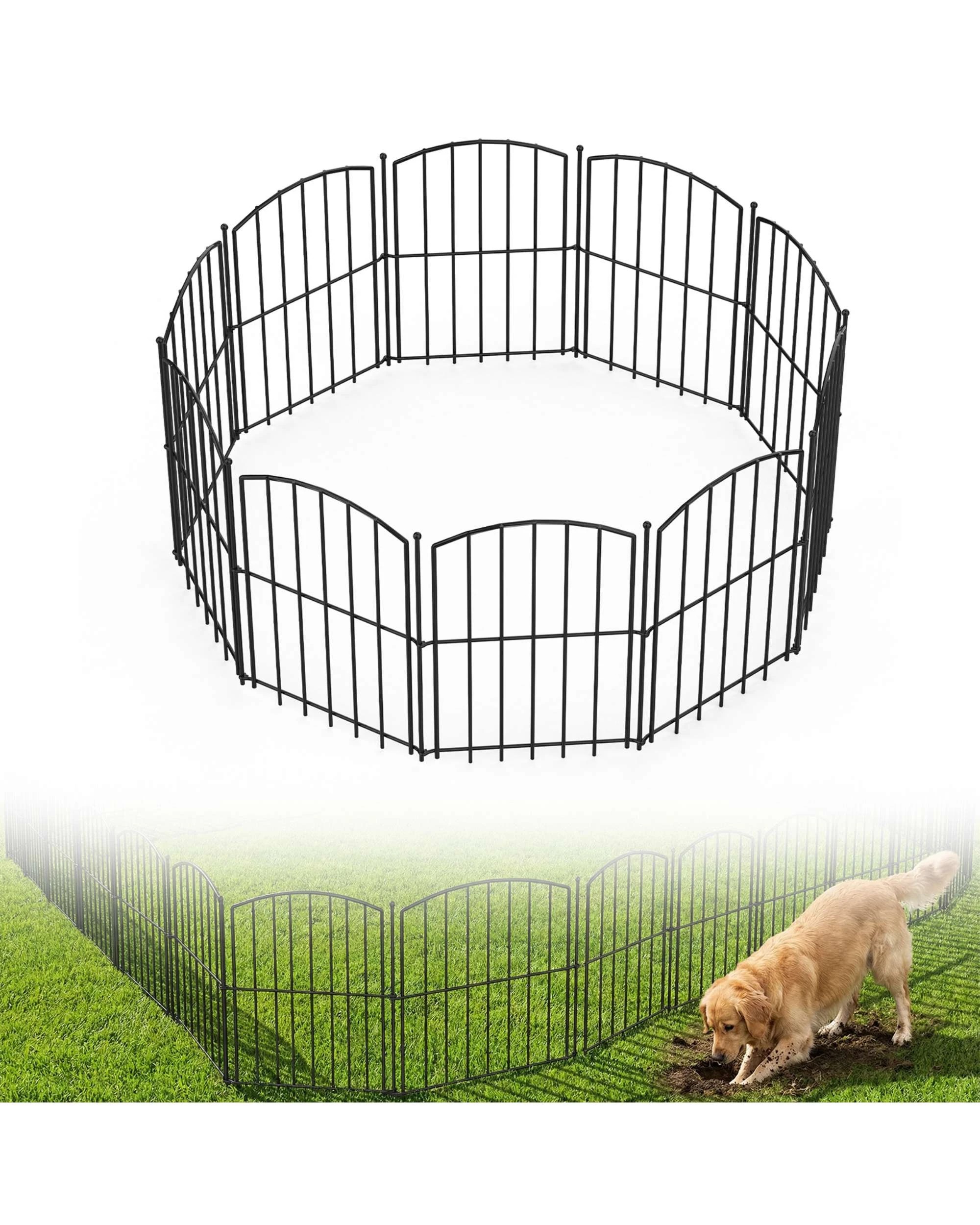 1 Advwin Garden Fence DIY Flower Bed Pet Barrier Border, 1 of 9