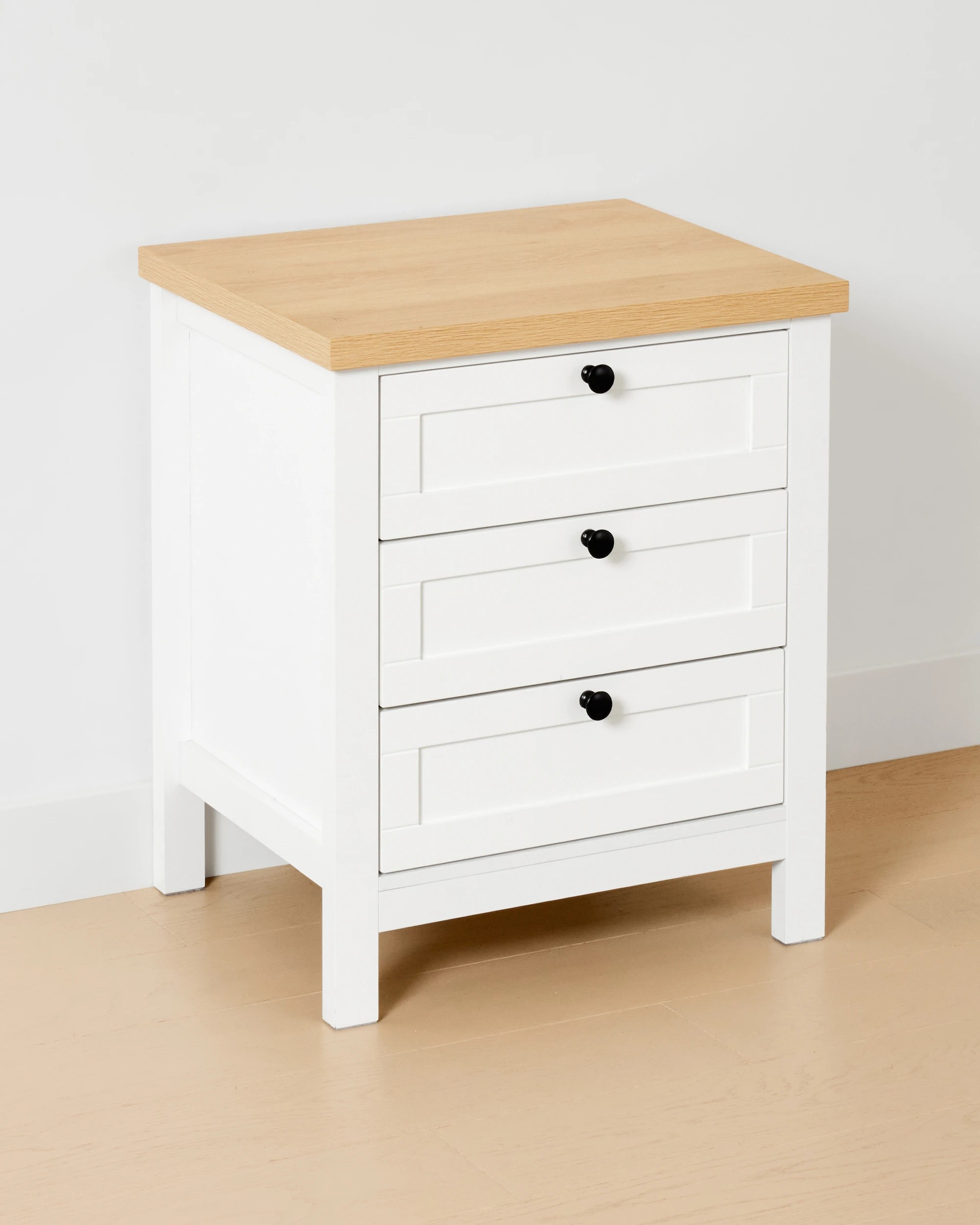 4 Camille 3 Drawer Bedside Table - White, 4 of 9