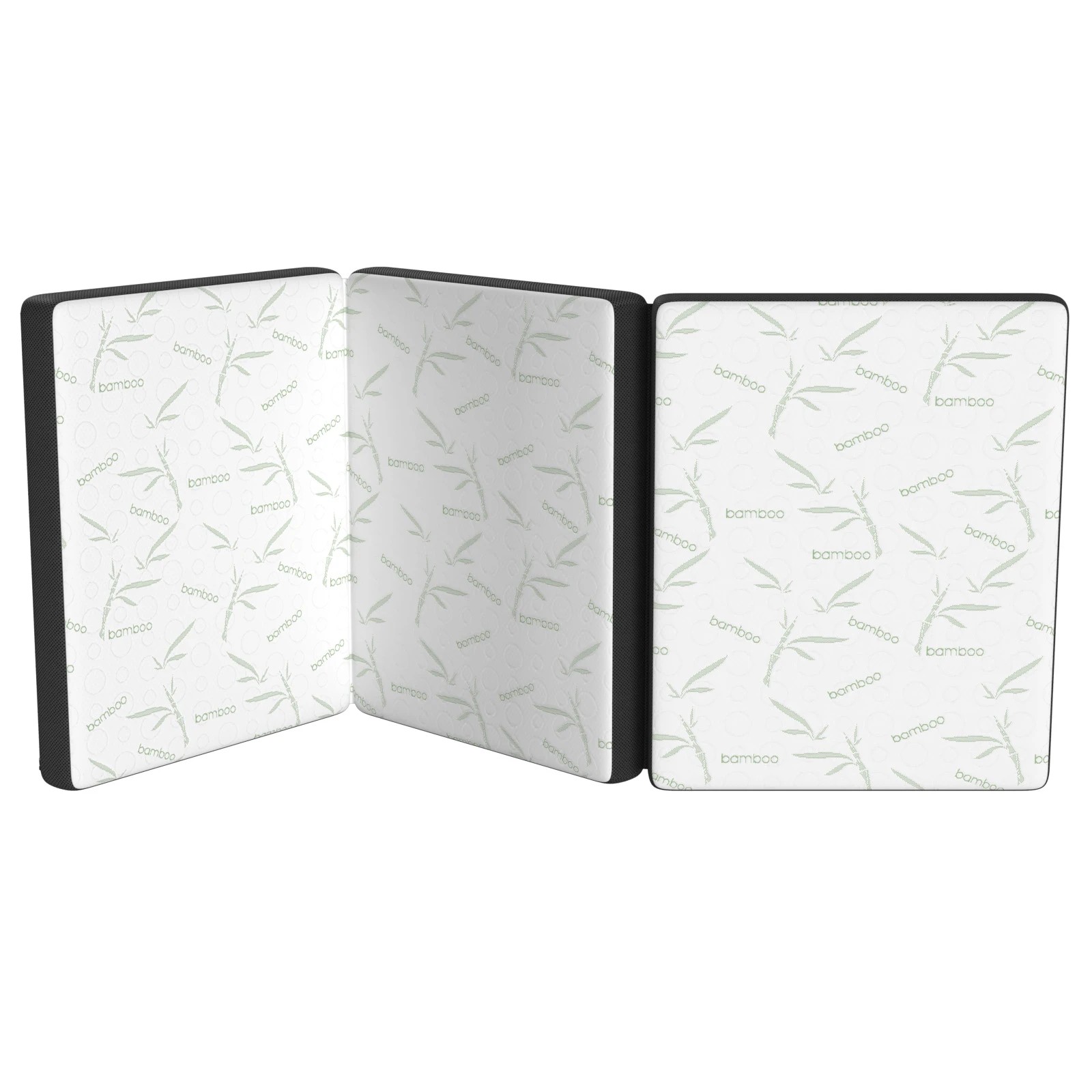 1 Advwin Foldable Foam Mattress Bamboo Folding 189x71x10CM - White, 1 of 7