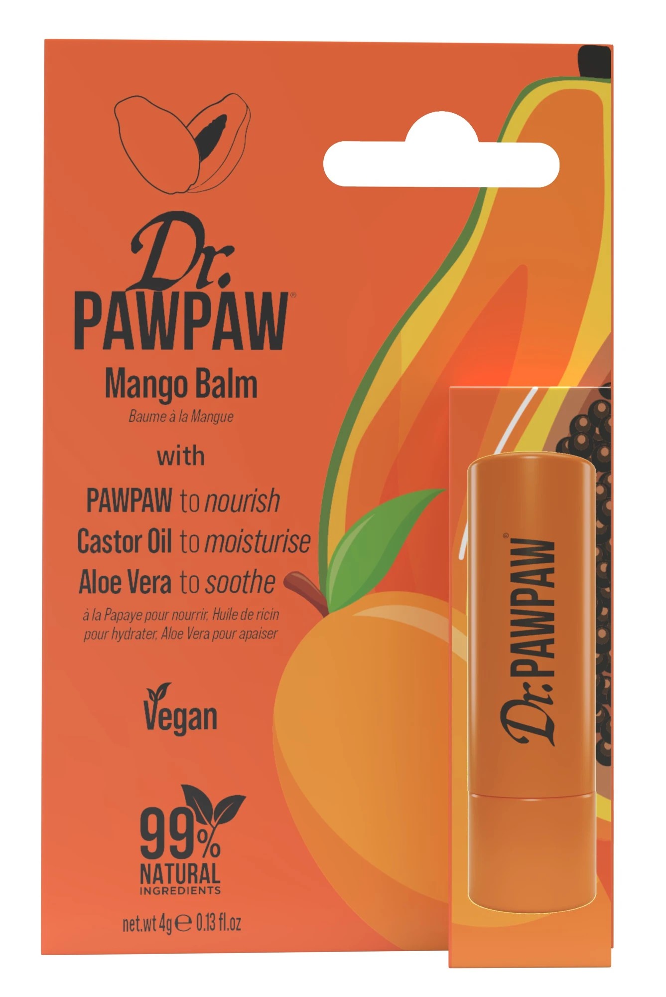 1 Dr. PAWPAW Lip Balm Stick - Mango, 1 of 2