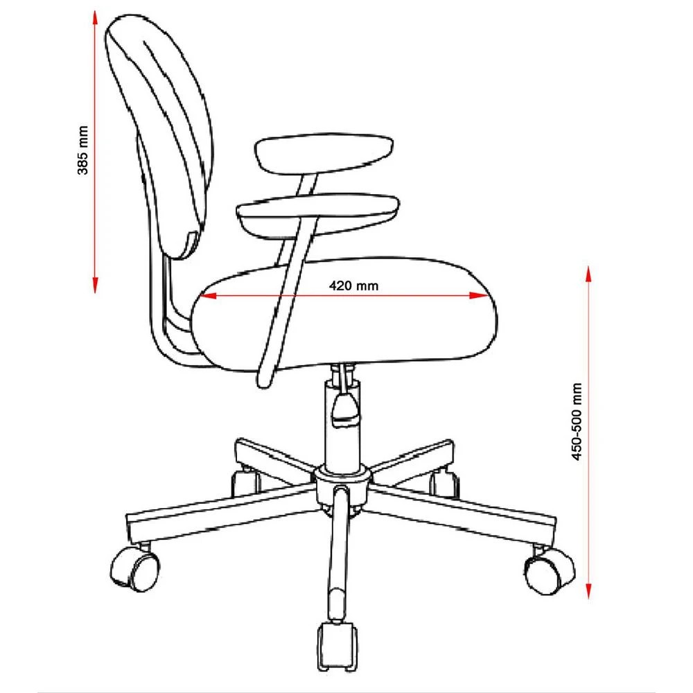 9 Studymate Vinci Student Chair Natural, 9 of 10