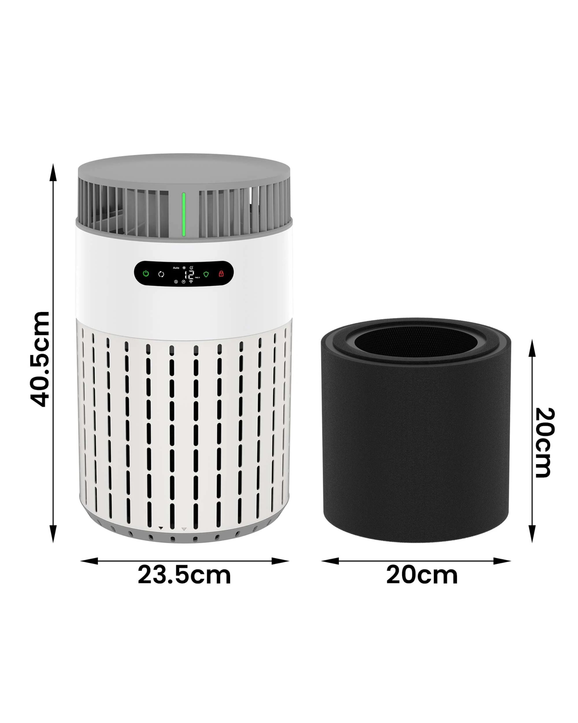 8 Advwin Pet Air Purifier for Home Pet Dog Cat HEPA Filters, 8 of 8