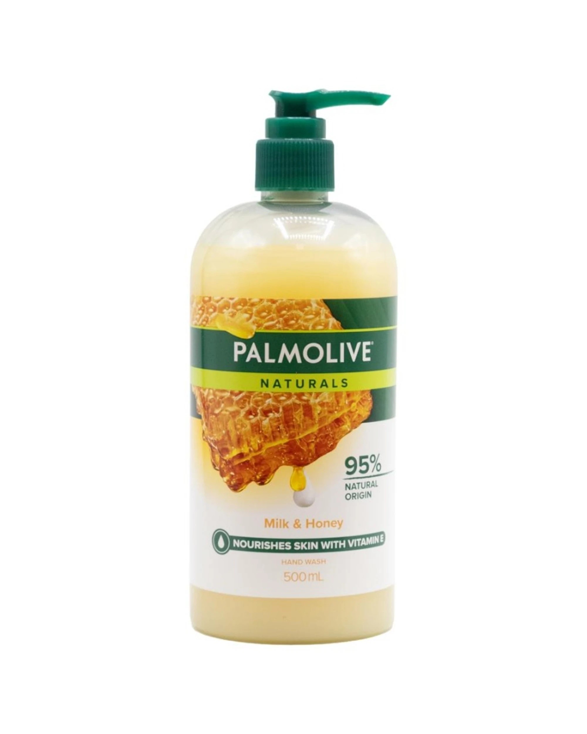 2 Palmolive 6PK Hand Wash Naturals Milk And Honey Pack For Gentle Nourishing Cleanse 500ml - Yellow, 2 of 3