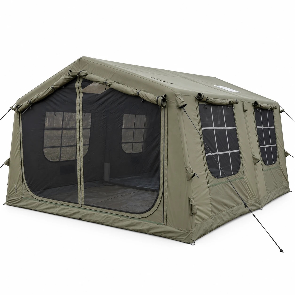 9 Weisshorn Inflatable Cabin Camping Tent Mesh Entry 520x360cm - Green - Green, 9 of 10