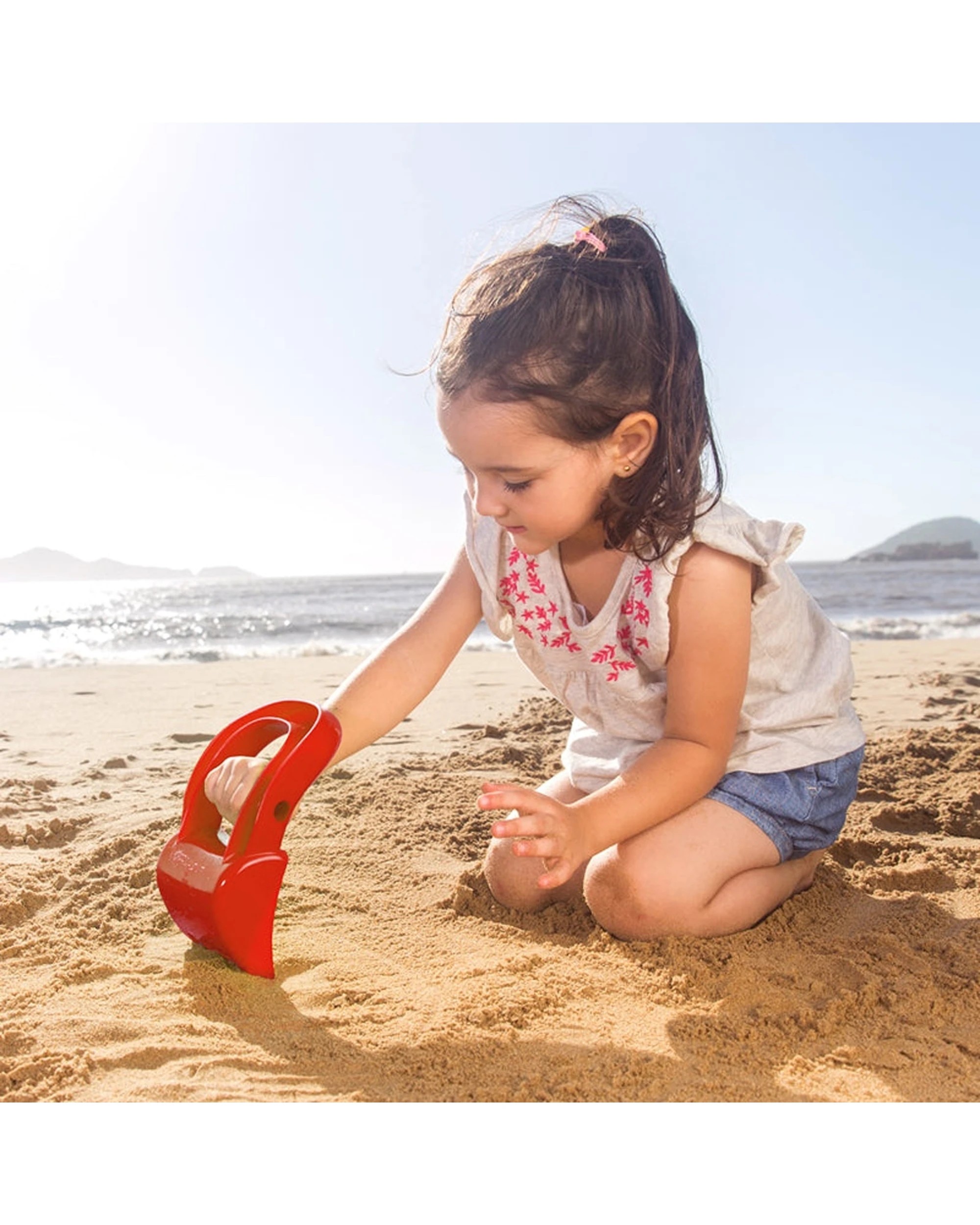 3 Hape Hand Digger Activity Sandpit Toy Toddler Kids Play Plus Safe Outdoor Fun Tool for Kids - Red, 3 of 3