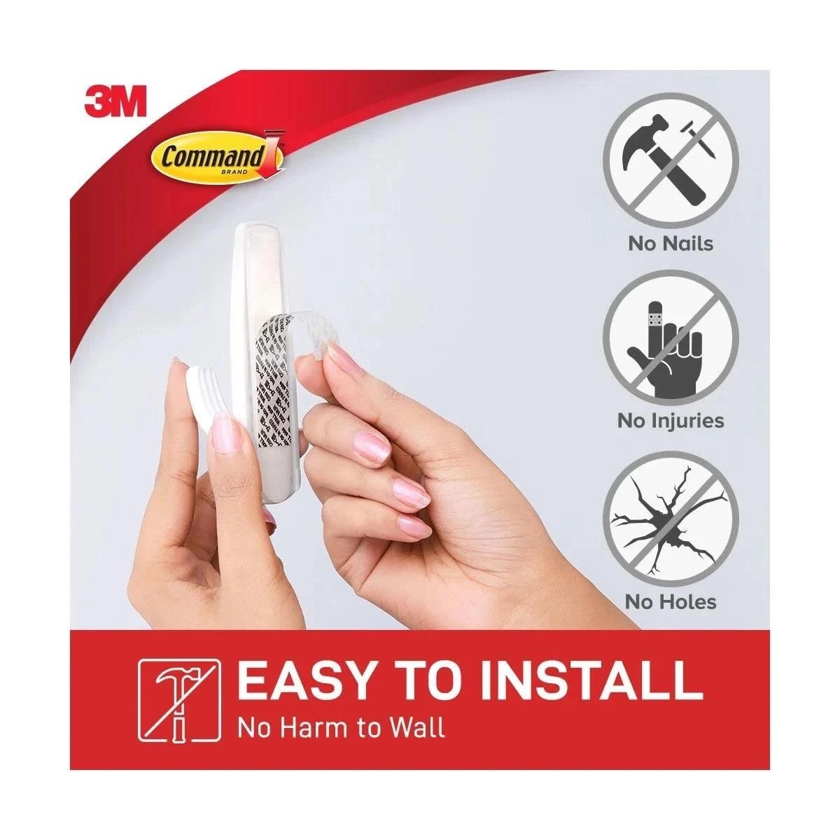 2 3M Command White Hook - Large - Multi, 2 of 4