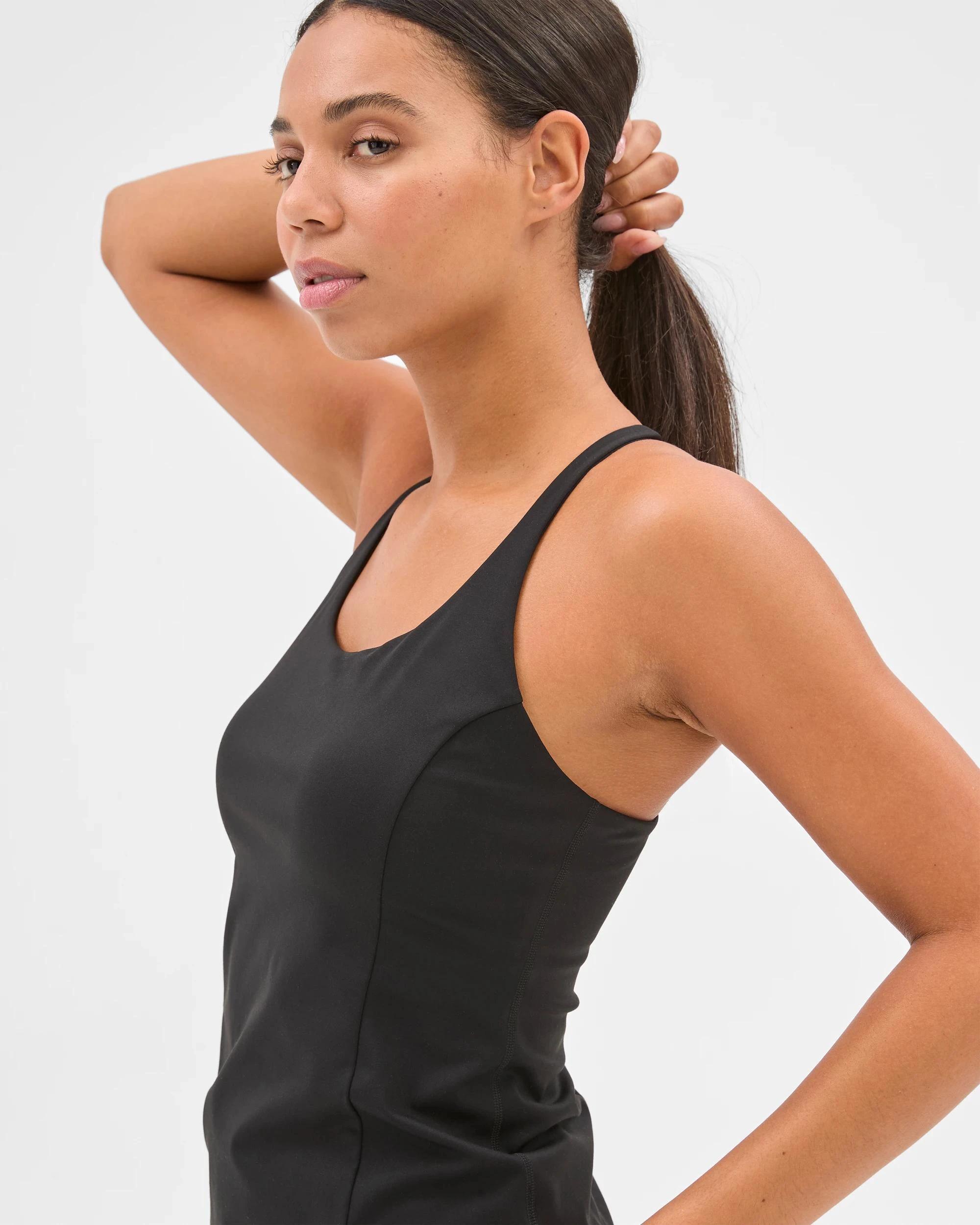 5 Target Active Running Inbuilt Support Tank Top BLACK, 5 of 6