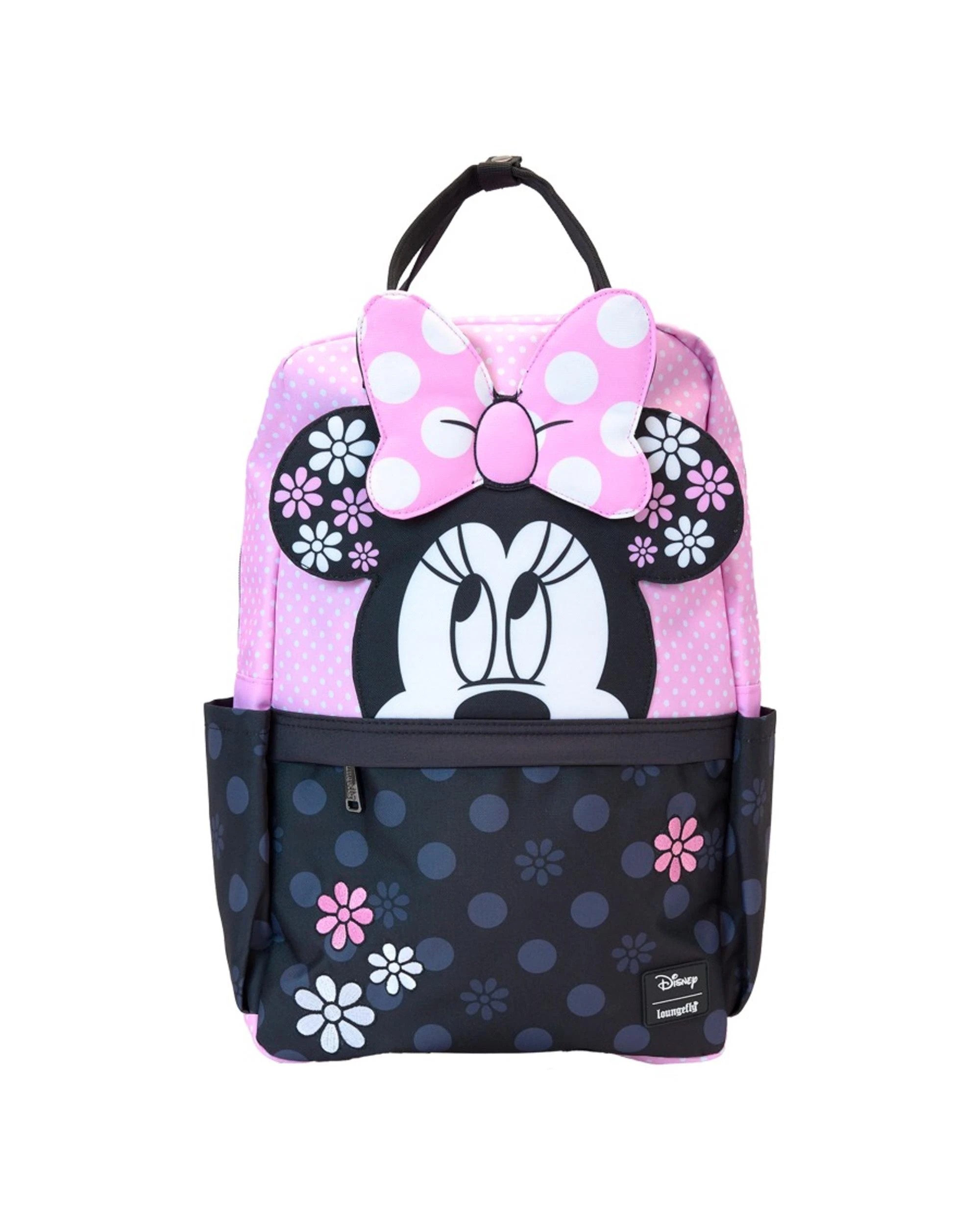 1 Loungefly Disney Minnie Floral Rock the Dots Full-Size Nylon Backpack - Multi, 1 of 6