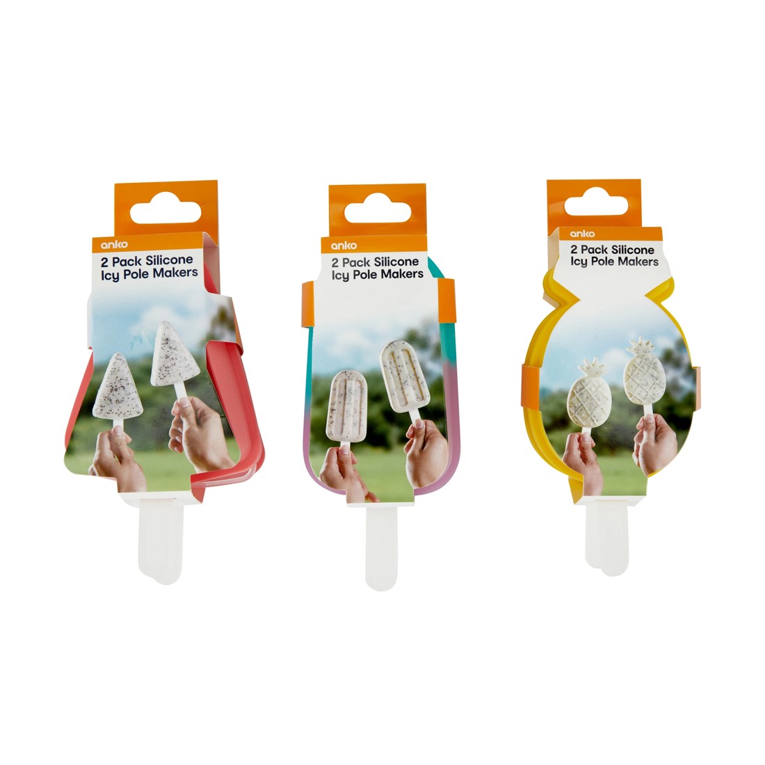 6 2 Pack Silicone Icy Pole Makers - Assorted, 6 of 6