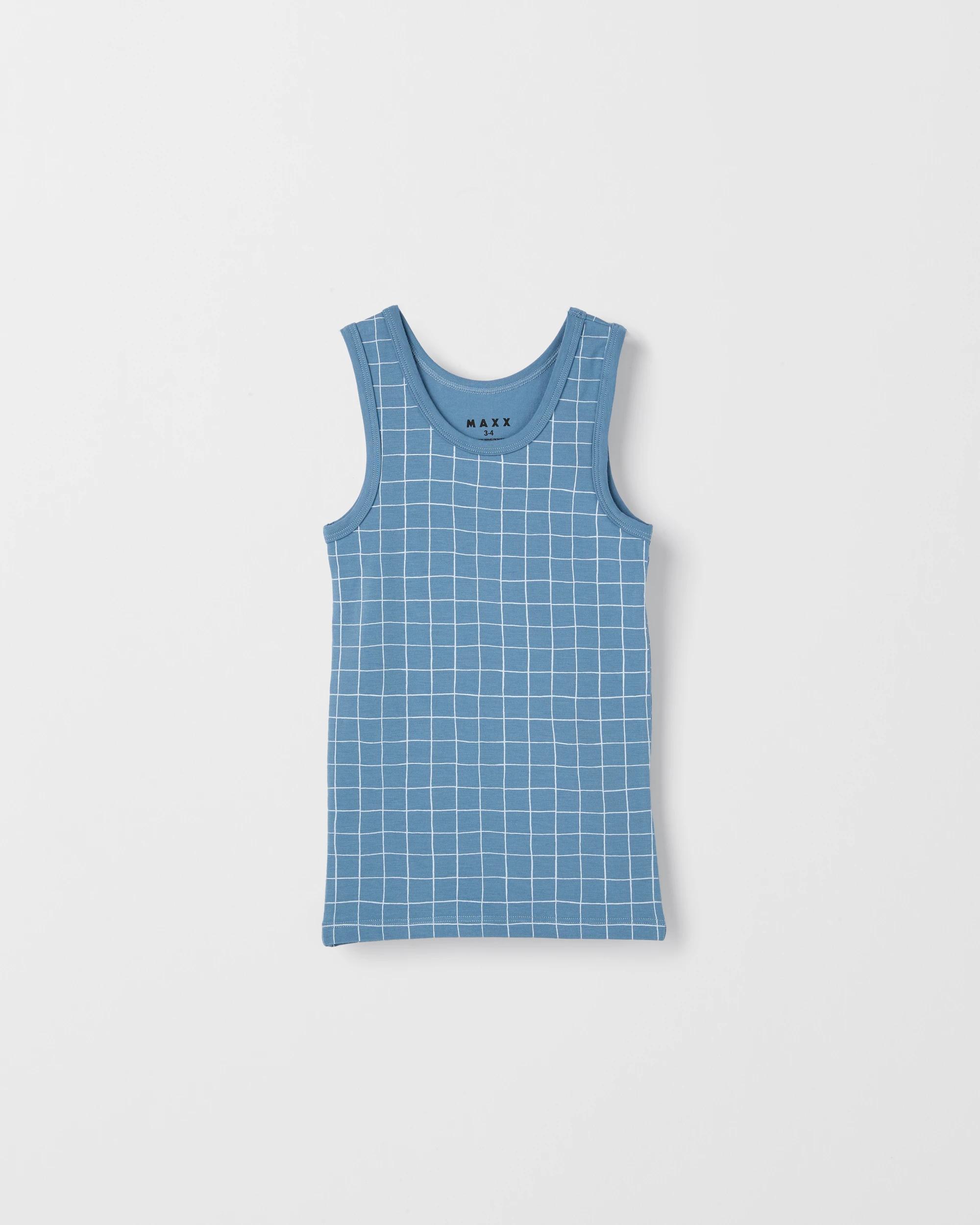 2 Maxx Bamboo Rich 3 Pack Boys Vest GRID, 2 of 5
