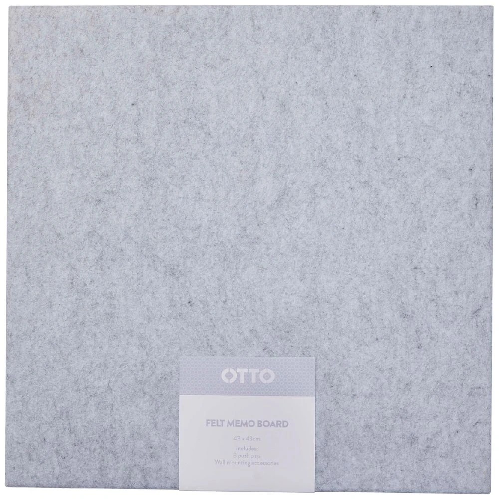 1 Otto Memo Feltboard 430 x 430 Grey, 1 of 6