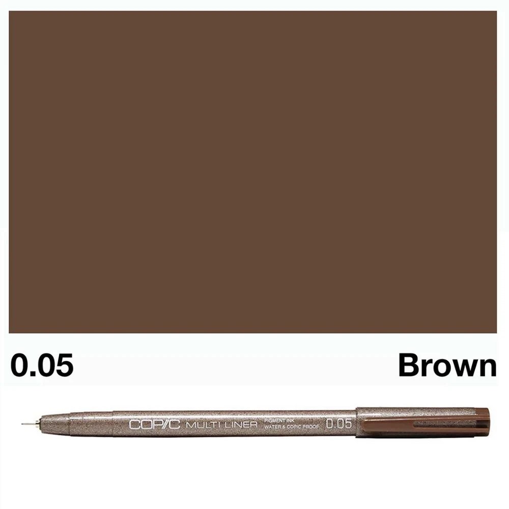 3 Copic Multiliner Inking Pens Assorted Sizes 4 Pack Brown, 3 of 6