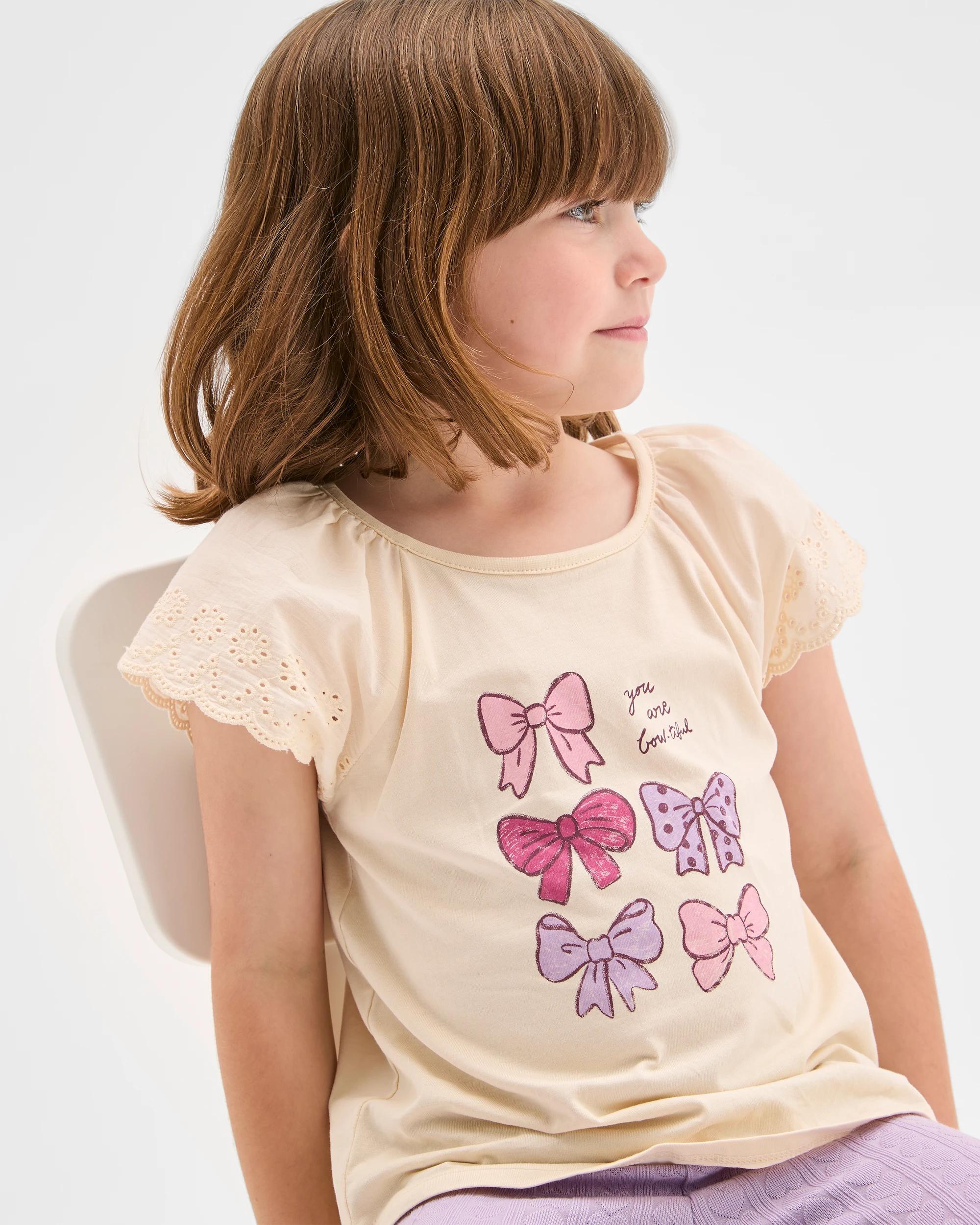 1 Target Australian Cotton Broderie T-Shirt NEUTRAL, 1 of 5