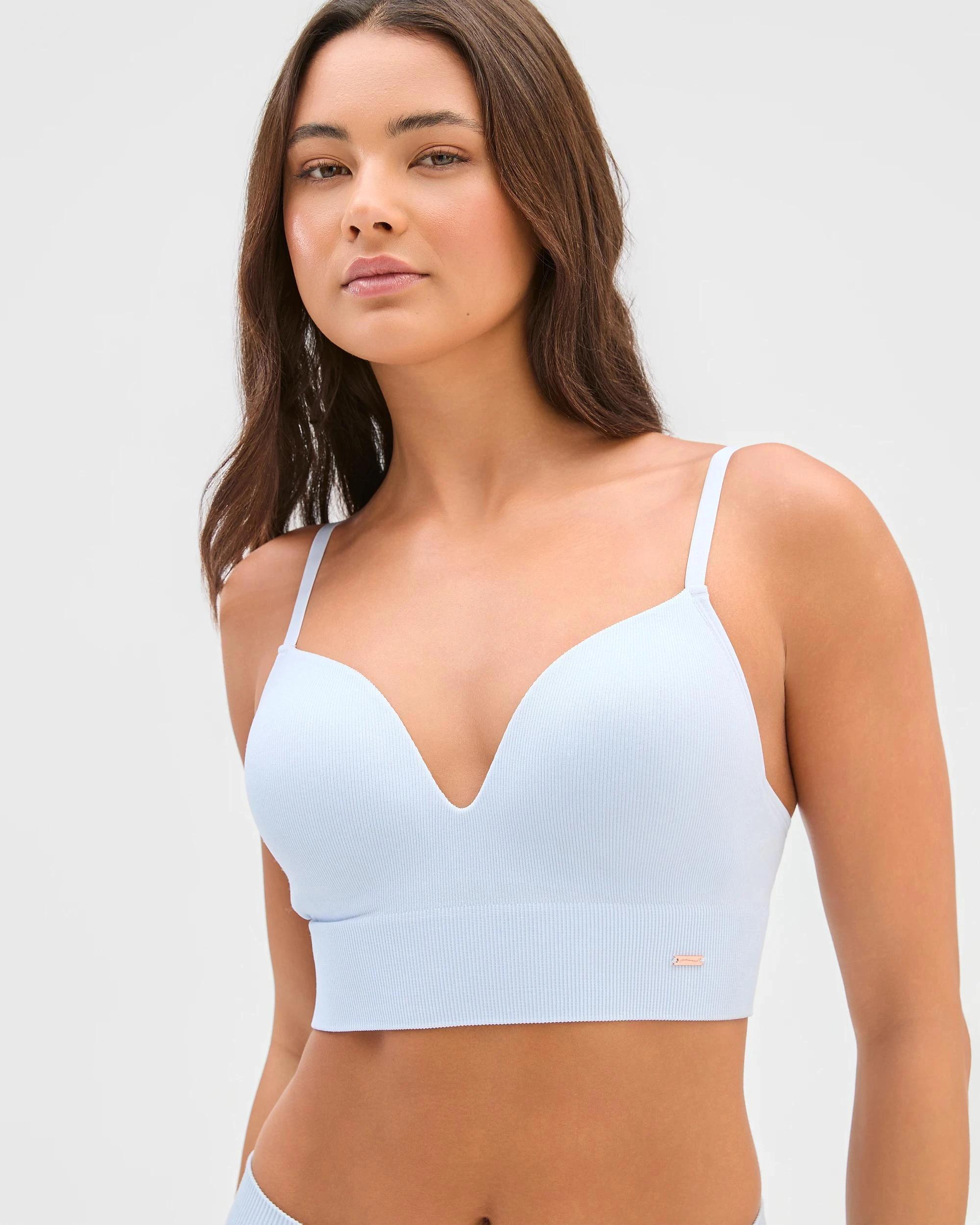 3 Ribbed Seamfree Push Up Crop - Lily Loves HEATHER, 3 of 5