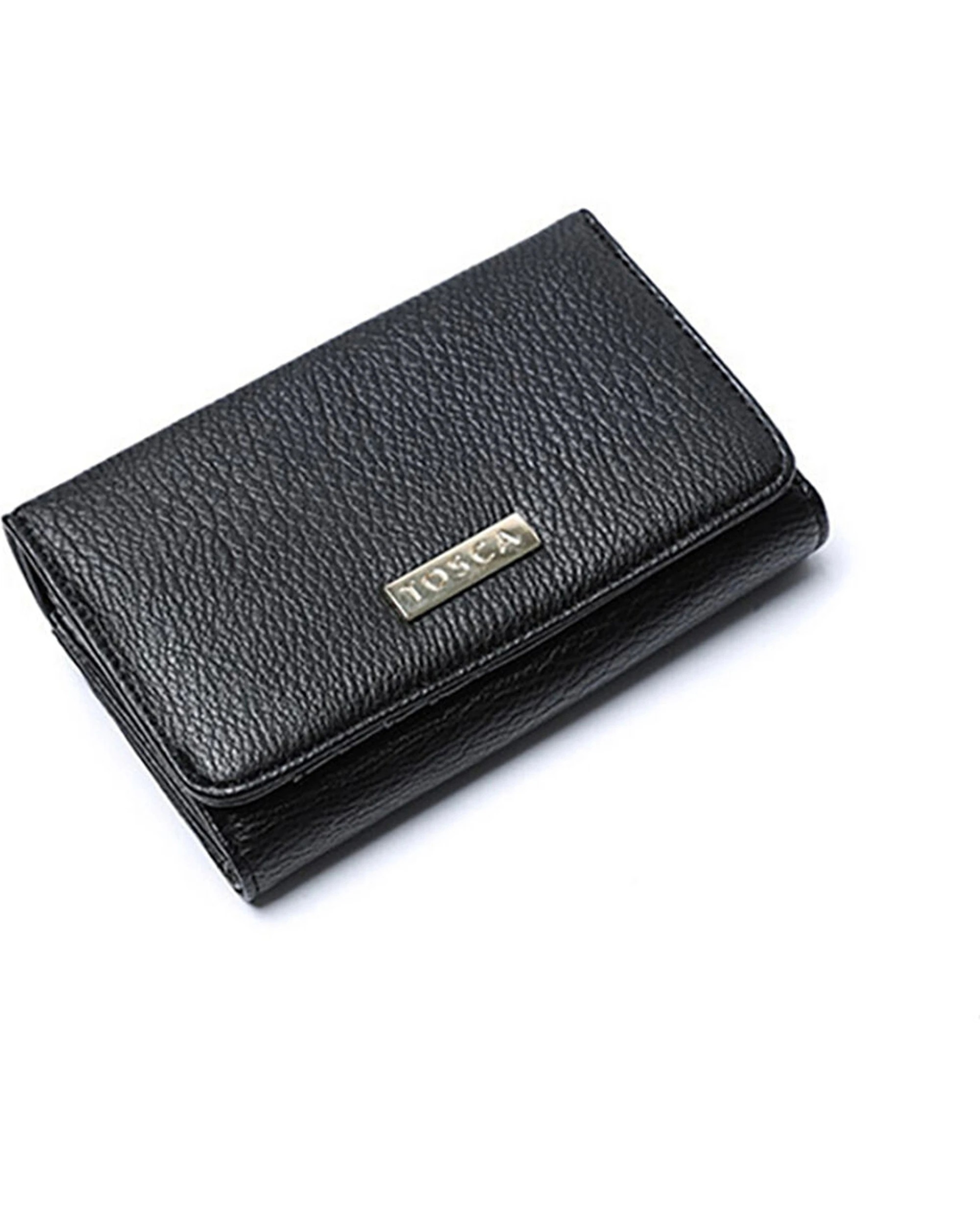 1 Tosca Women's/Ladie's Card/Cash Holder Wallet Purse Medium - Black, 1 of 1