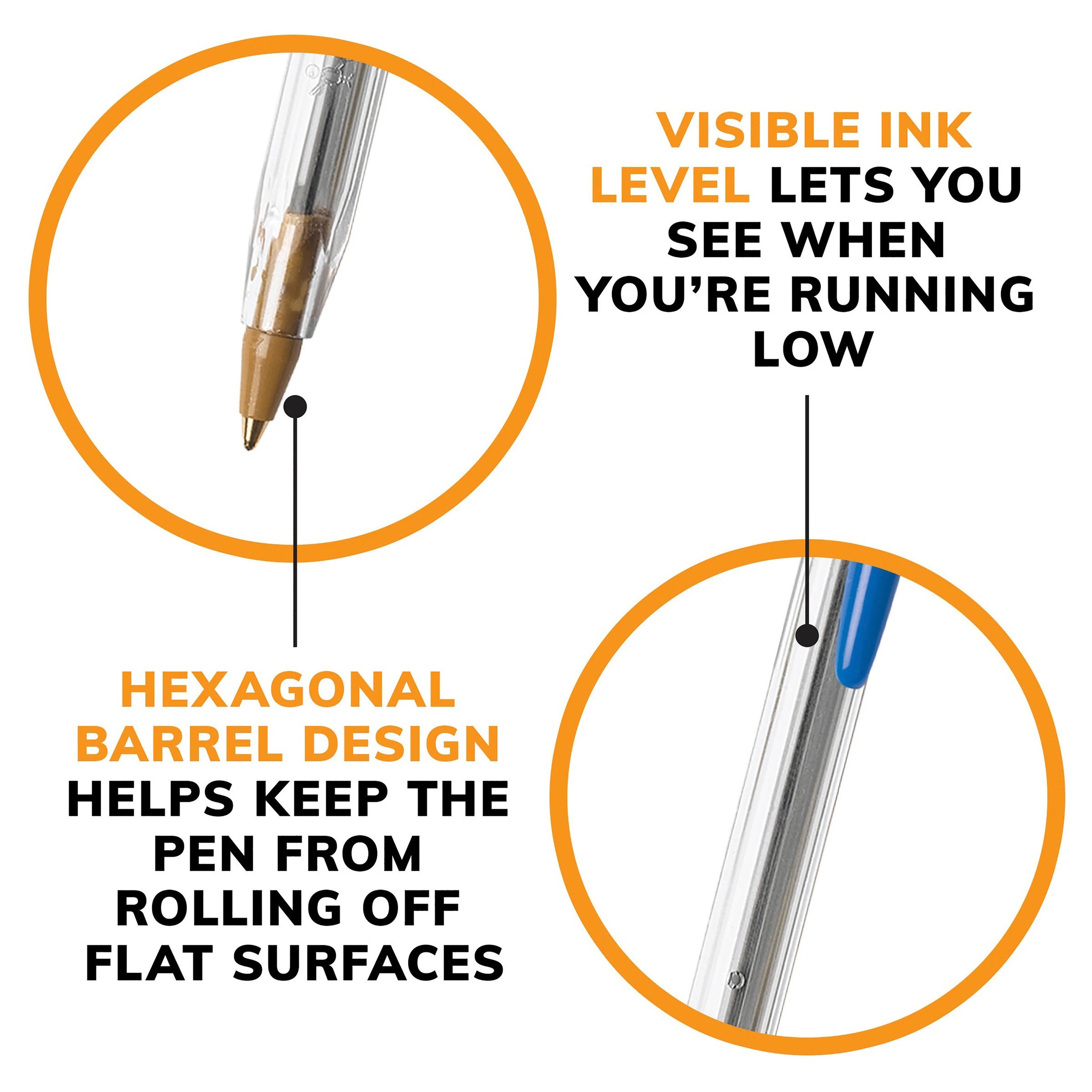 3 50 Pack BIC Cristal Original Ballpoint Pens - Blue, 3 of 5