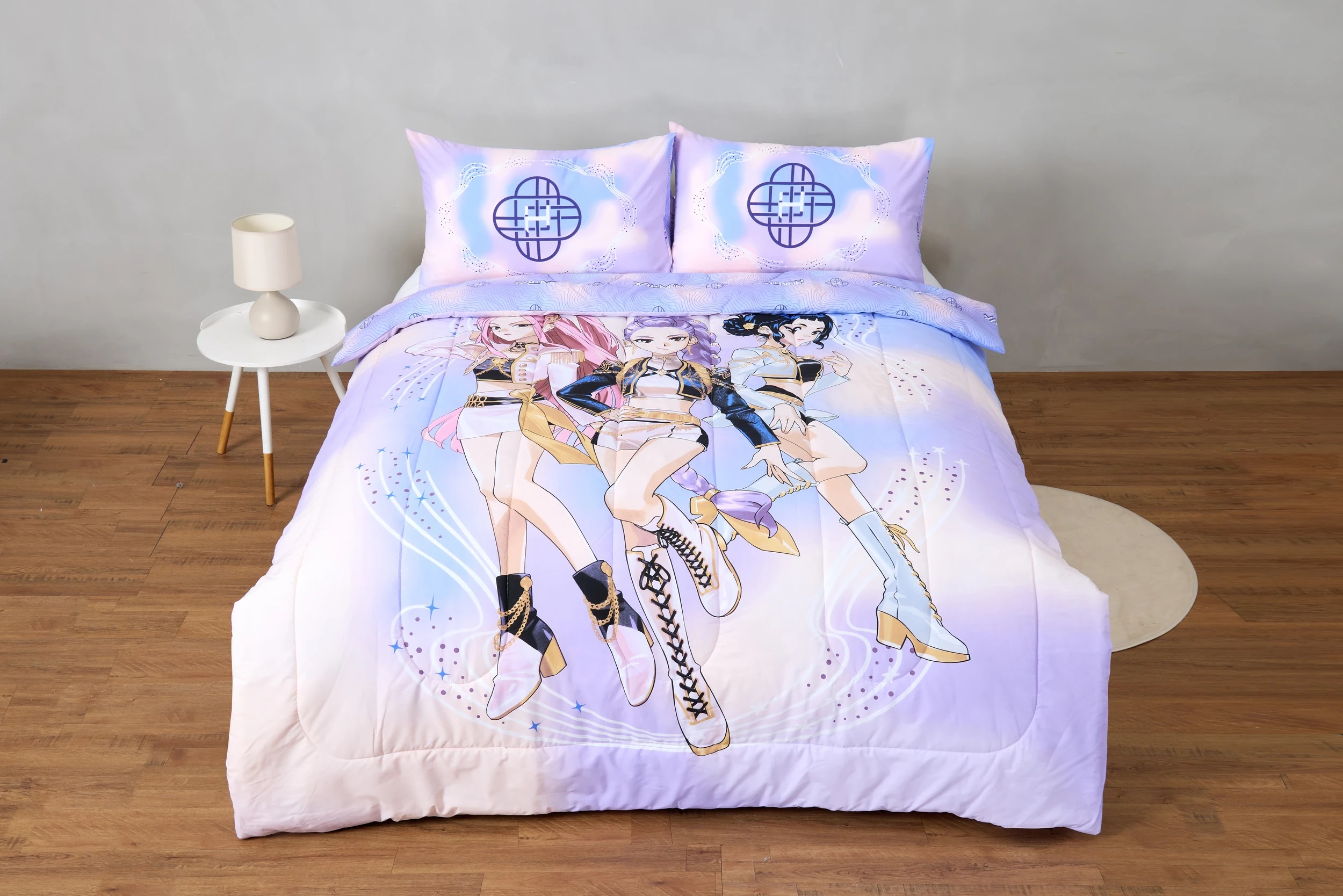 3 KPop Demon Hunters Reversible Comforter Set - Double Bed, 3 of 5