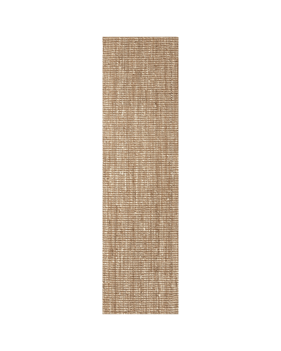 Common Ground Rugs Kingsley Hunter 400x80cm - Large Jute Rug - White