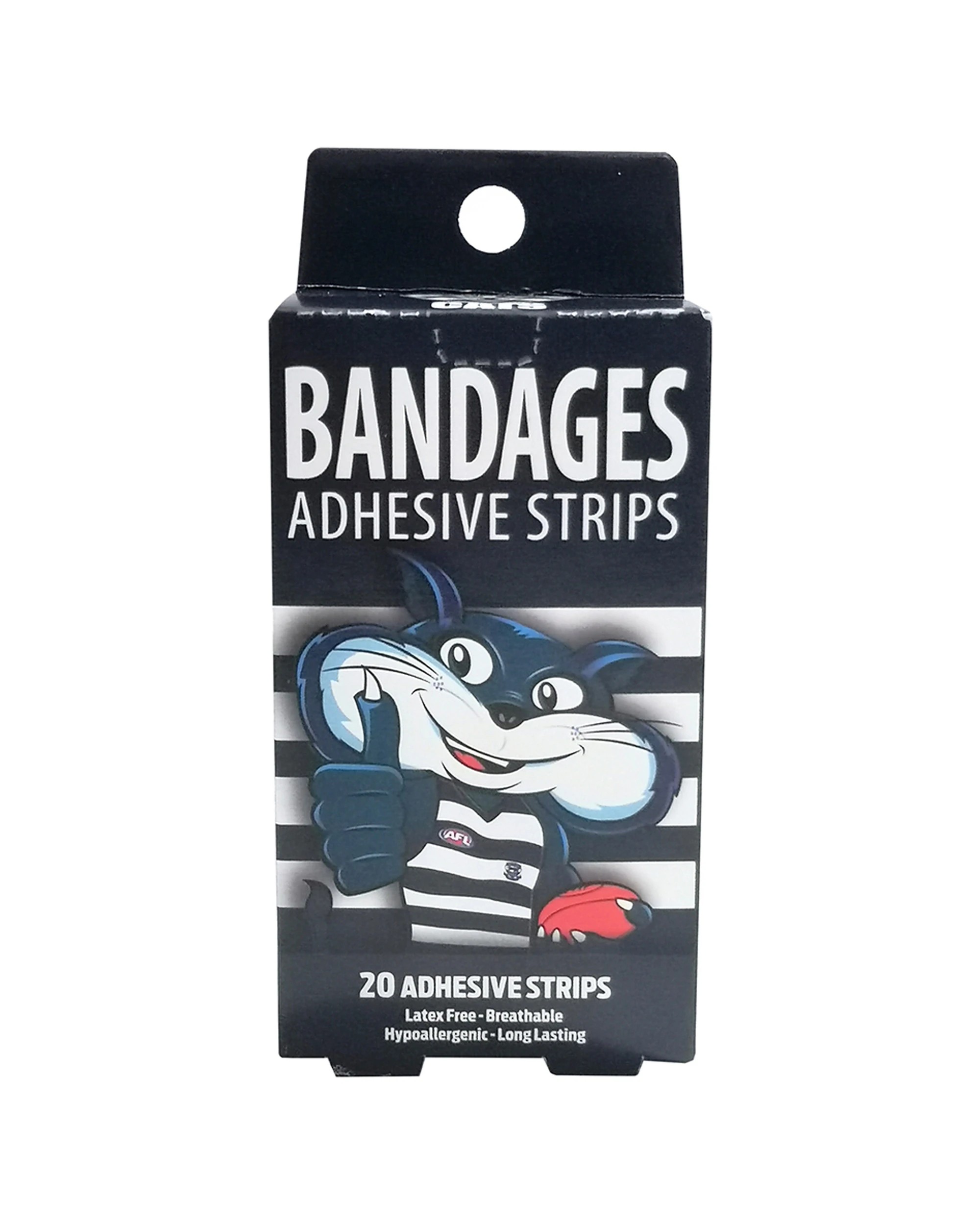 2 AFL Mascot 5x 20pc Bandages Geelong Cats Adhesive Strips Kids - Multi, 2 of 2