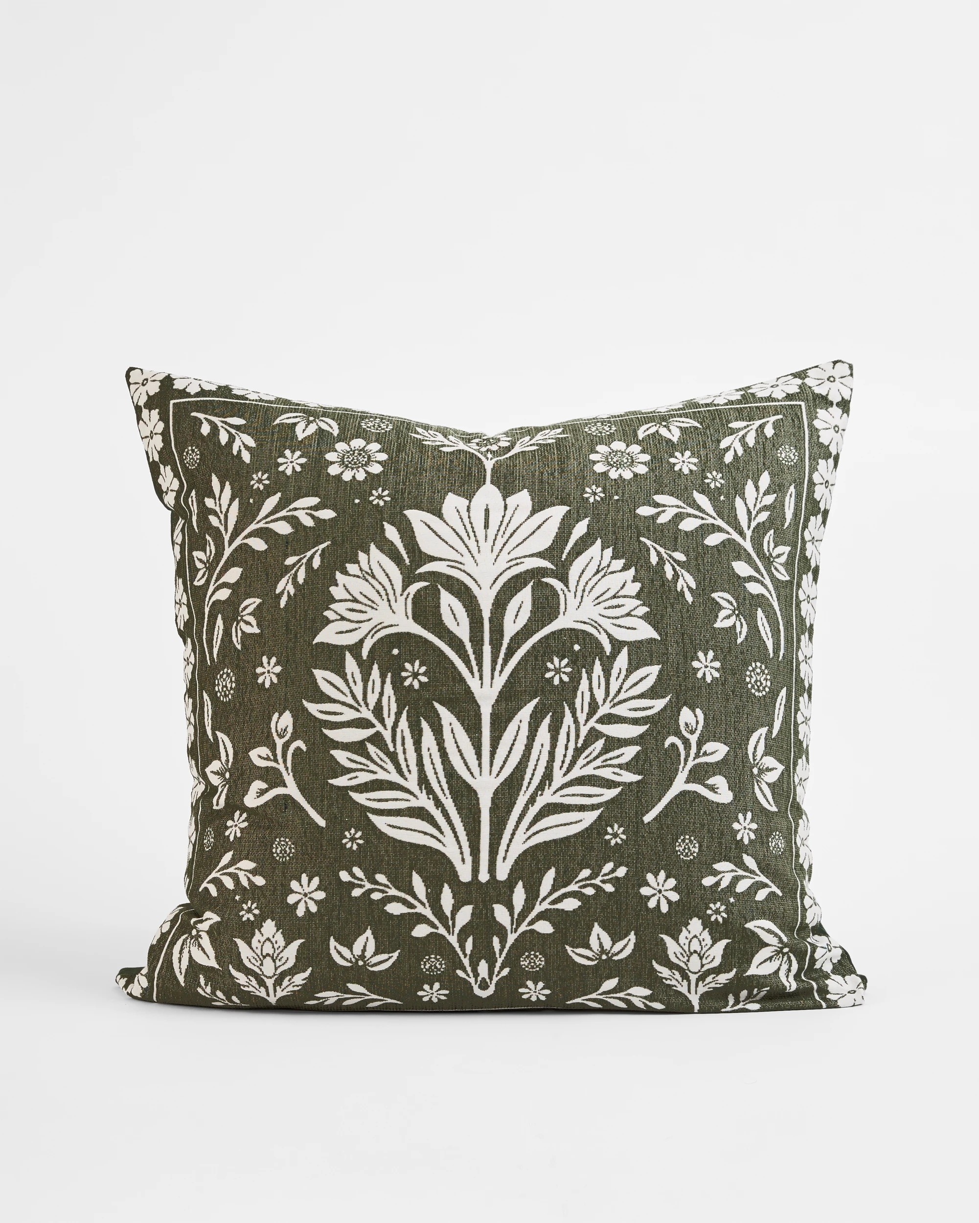 1 Target Dixie Boho Chenille European Pillowcase - Olive - One Size - Green, 1 of 4