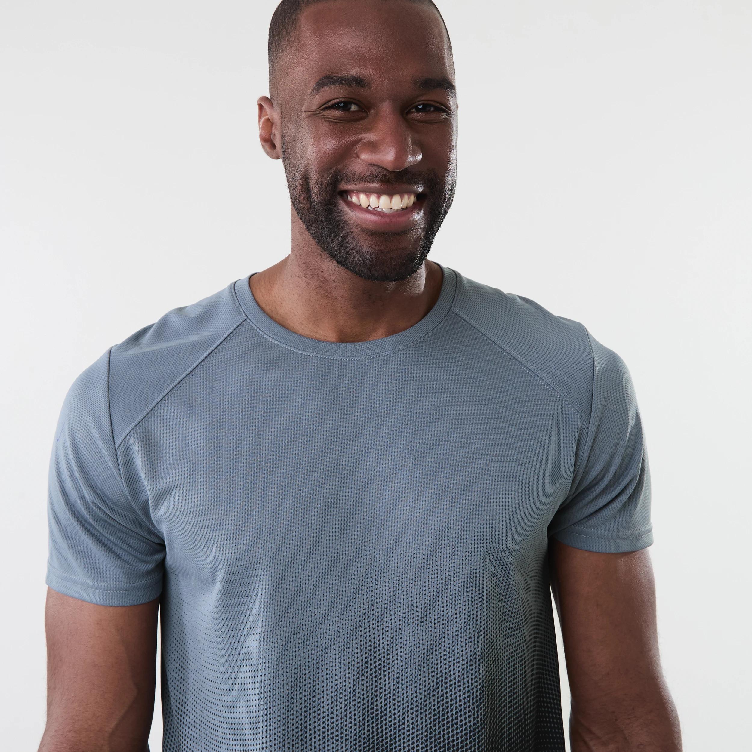 4 Active Mens Printed T-shirt HIGHGROUND BLUE, 4 of 6