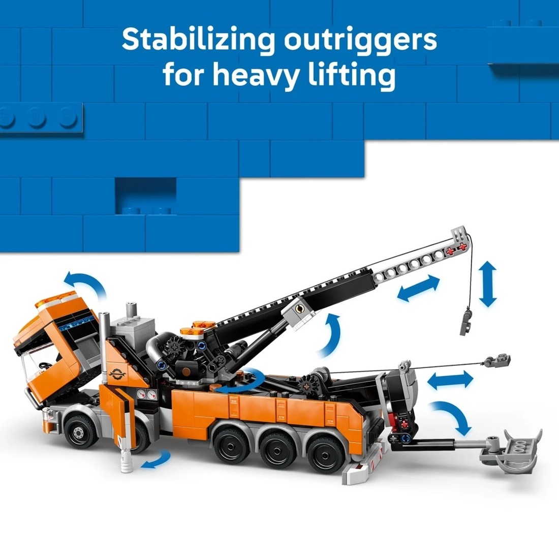 6 LEGO City Heavy-Duty Recovery Tow Truck with Crane 60467, 6 of 11