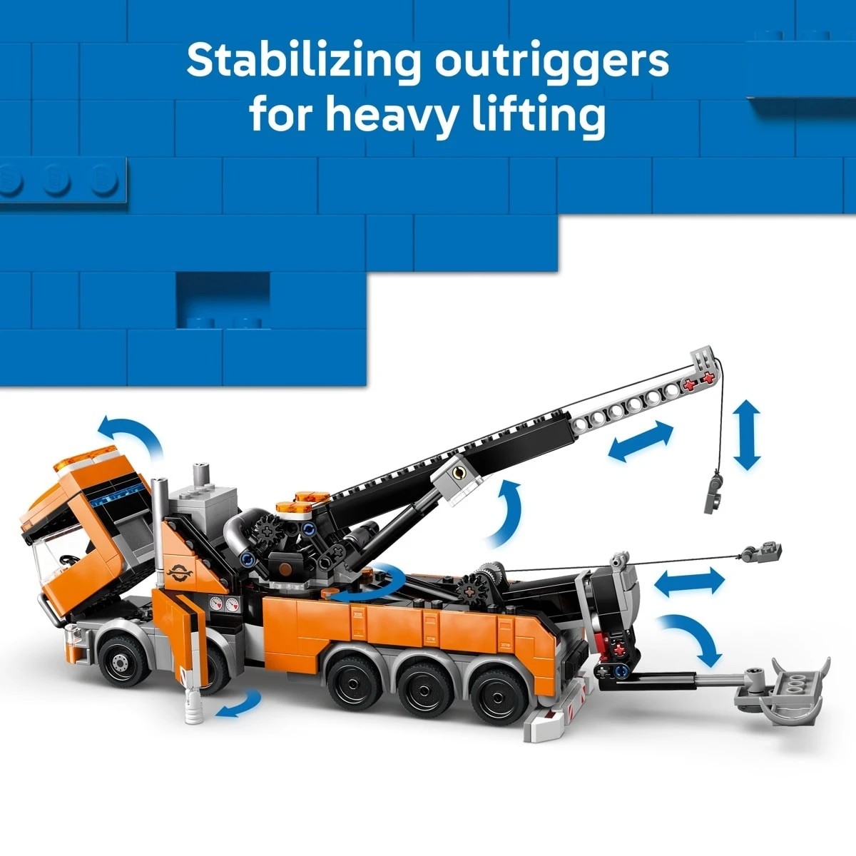 6 LEGO City Heavy-Duty Recovery Tow Truck with Crane 60467, 6 of 11