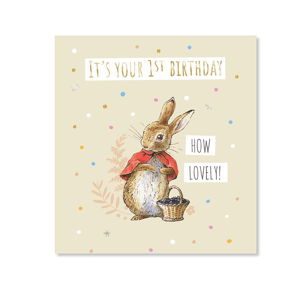 3 Hallmark 1st Birthday Card - Peter Rabbit, 3 of 3