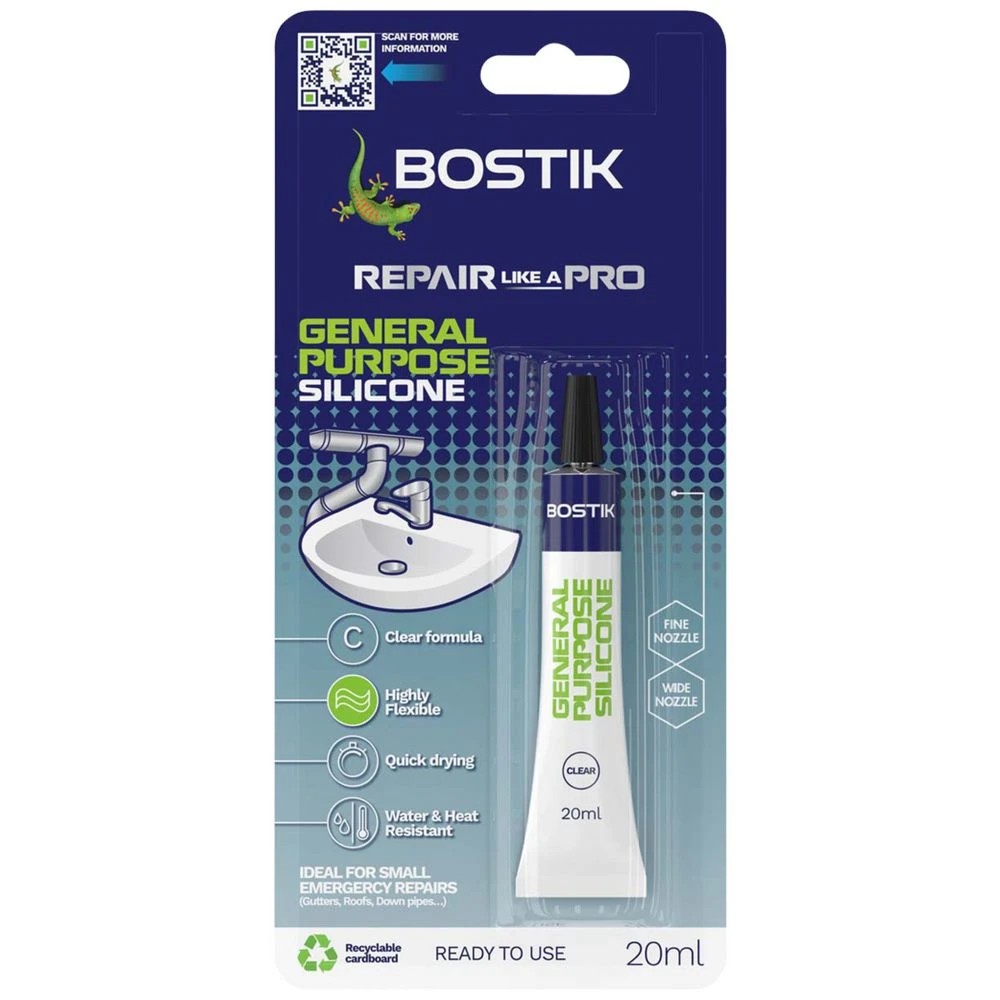 1 Bostik General Purpose Silicone 20g, 1 of 3