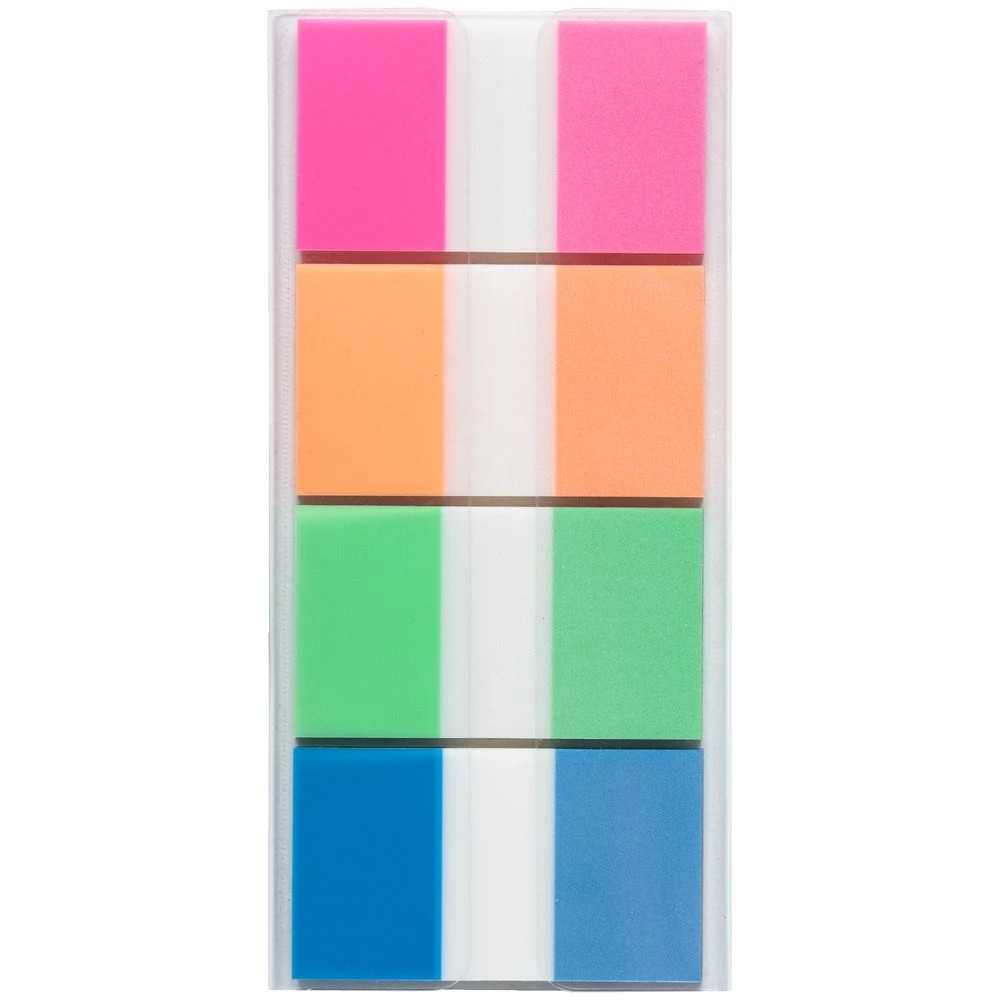 3 J.Burrows Flags 25x44mm Blue/Green/Orange/Pink 4 Pack, 3 of 4