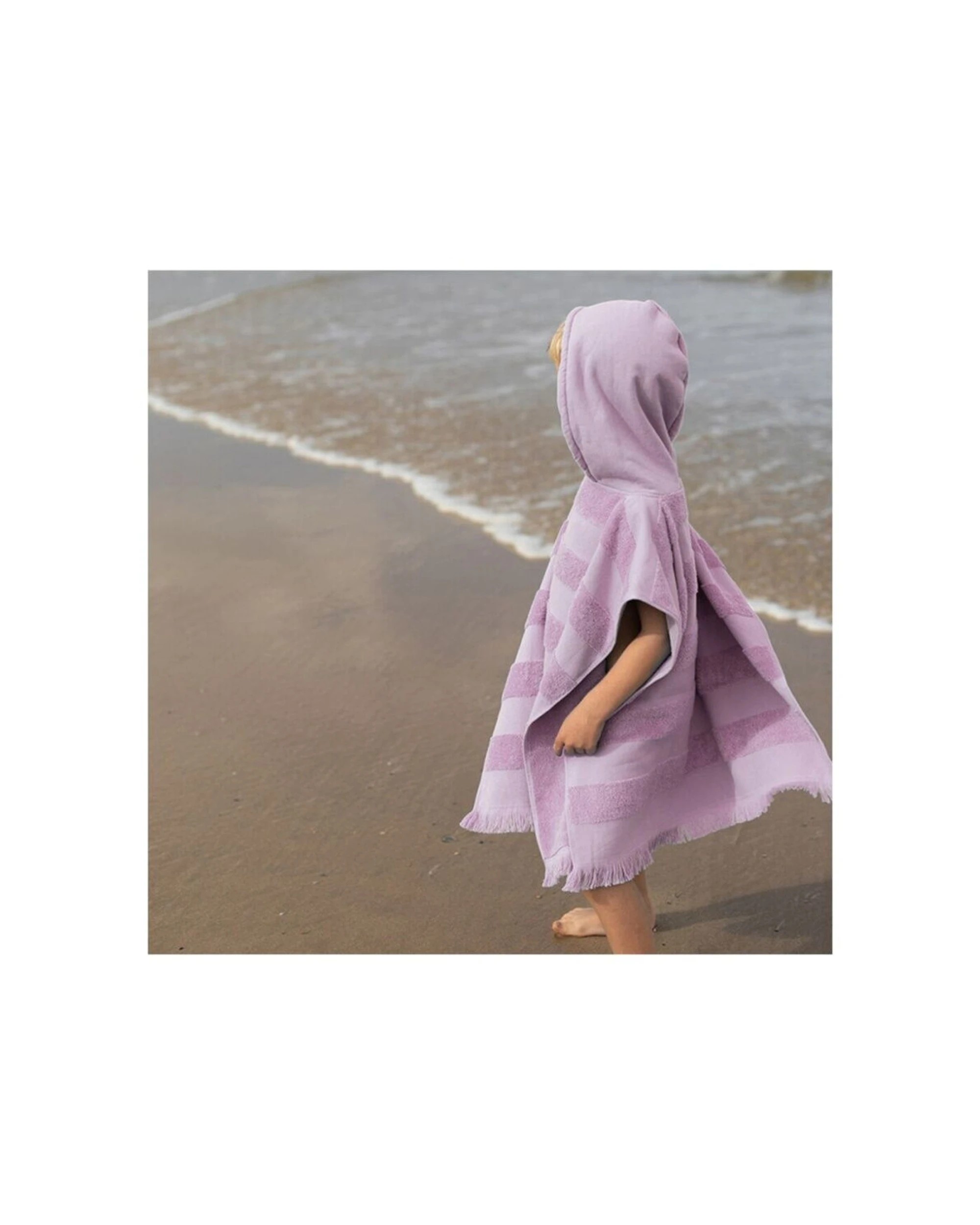 4 Canningvale Capresi Kids 3Y+ Hooded Beach Towel 2PK - Purple, 4 of 5