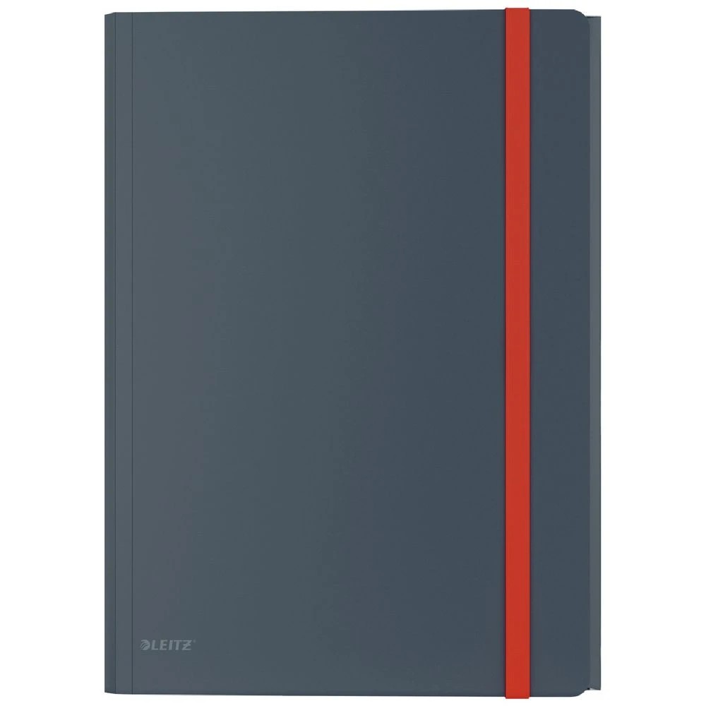 1 Leitz Cosy A4 3-Flap Folder with Pocket Grey, 1 of 2