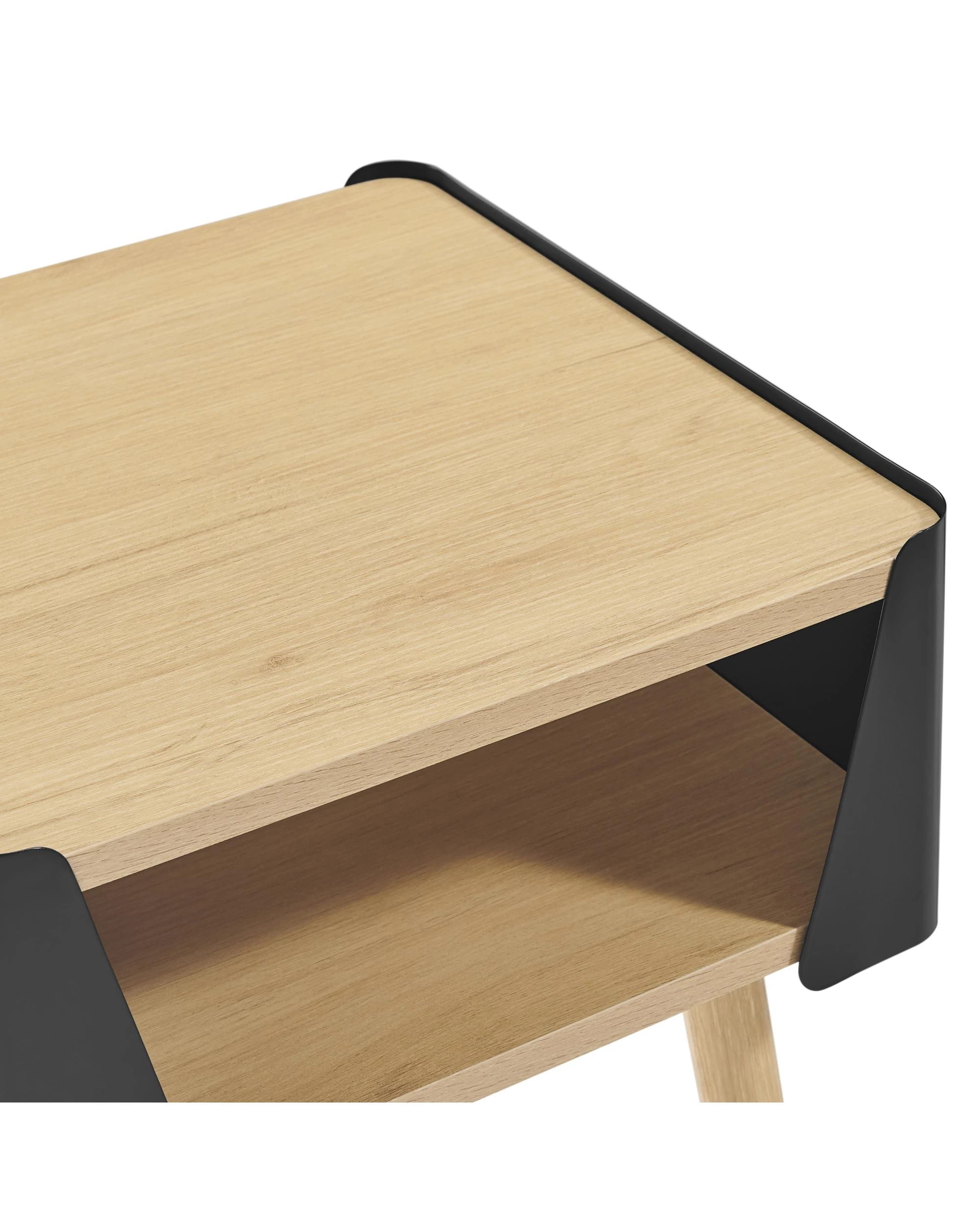 7 Kodu Side Table Bedside Shelf Square - Black, 7 of 9