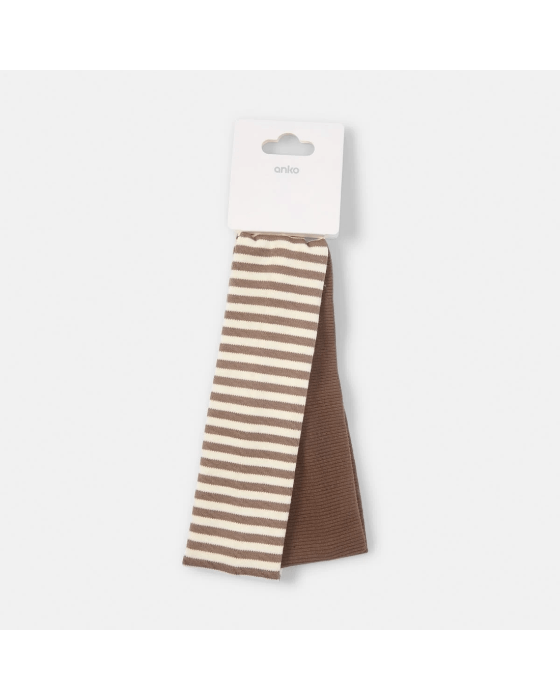 4 2 Pack Stretch Rib Headband - Brown, 4 of 4