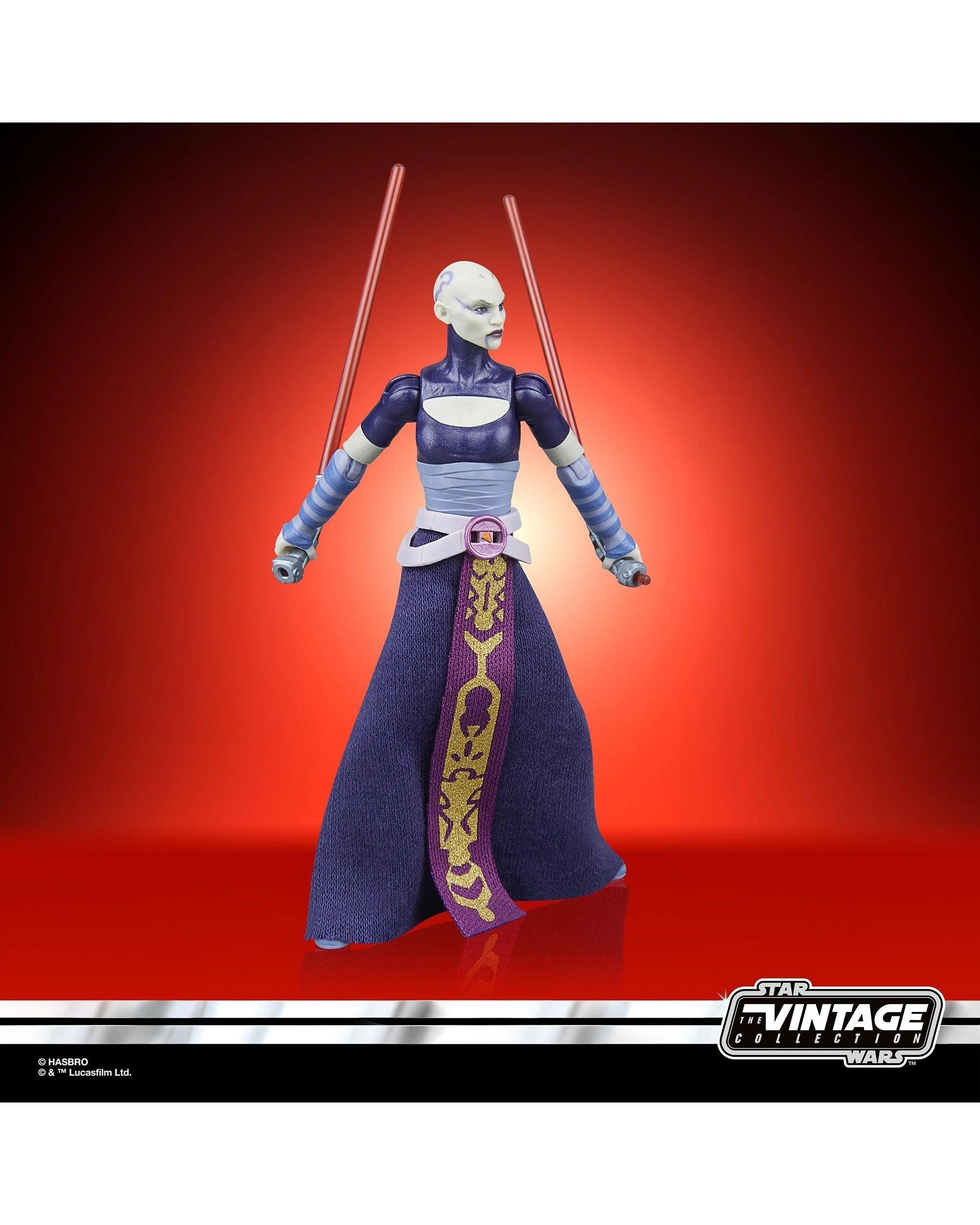 9 Hasbro Star Wars The Vintage Collection: The Clone Wars Asajj Ventress Action Figure, 9 of 10