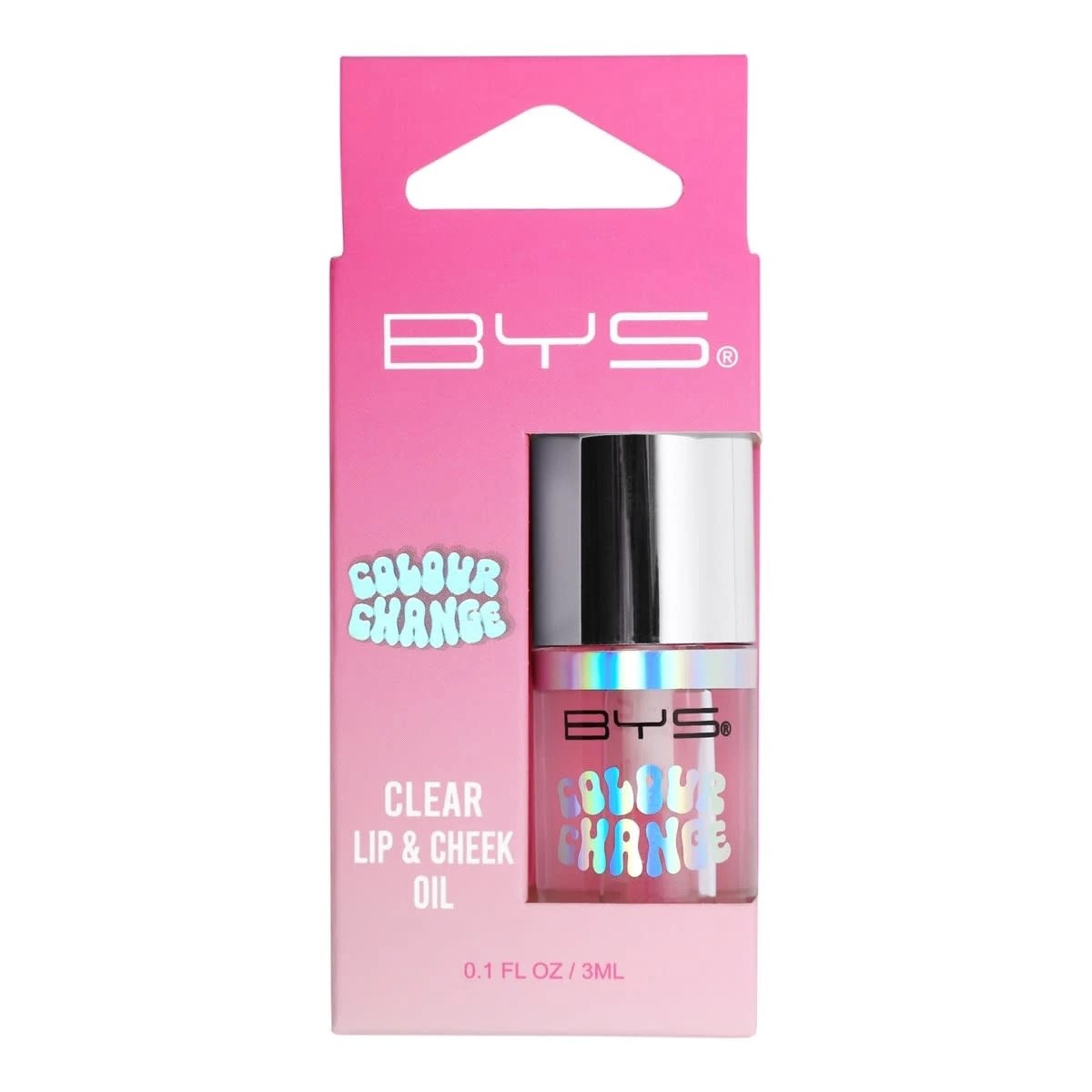 1 BYS Colour Change pH Lip & Cheek Oil - Clear, 1 of 3