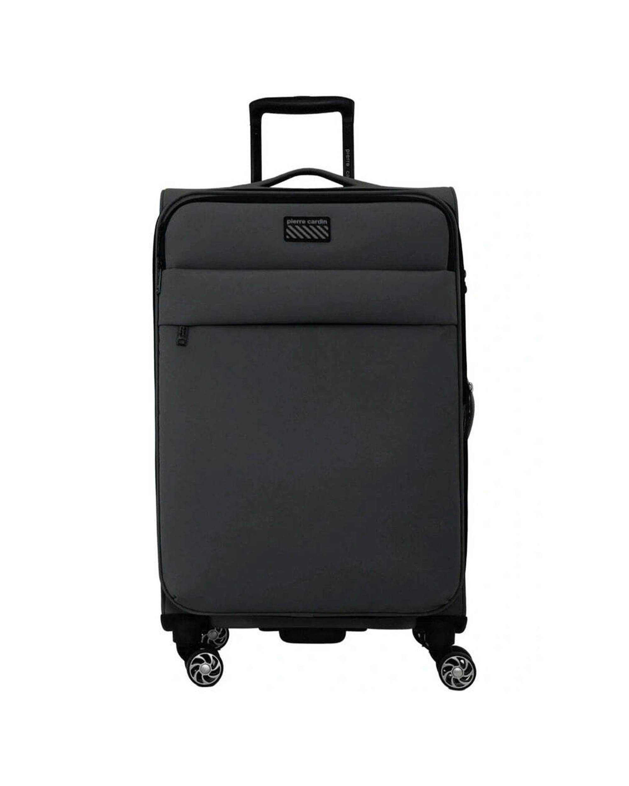 1 Pierre Cardin Soft Water-Repellent Spinner Suitcase Large TSA Lock Expandable - Charcoal, 1 of 5