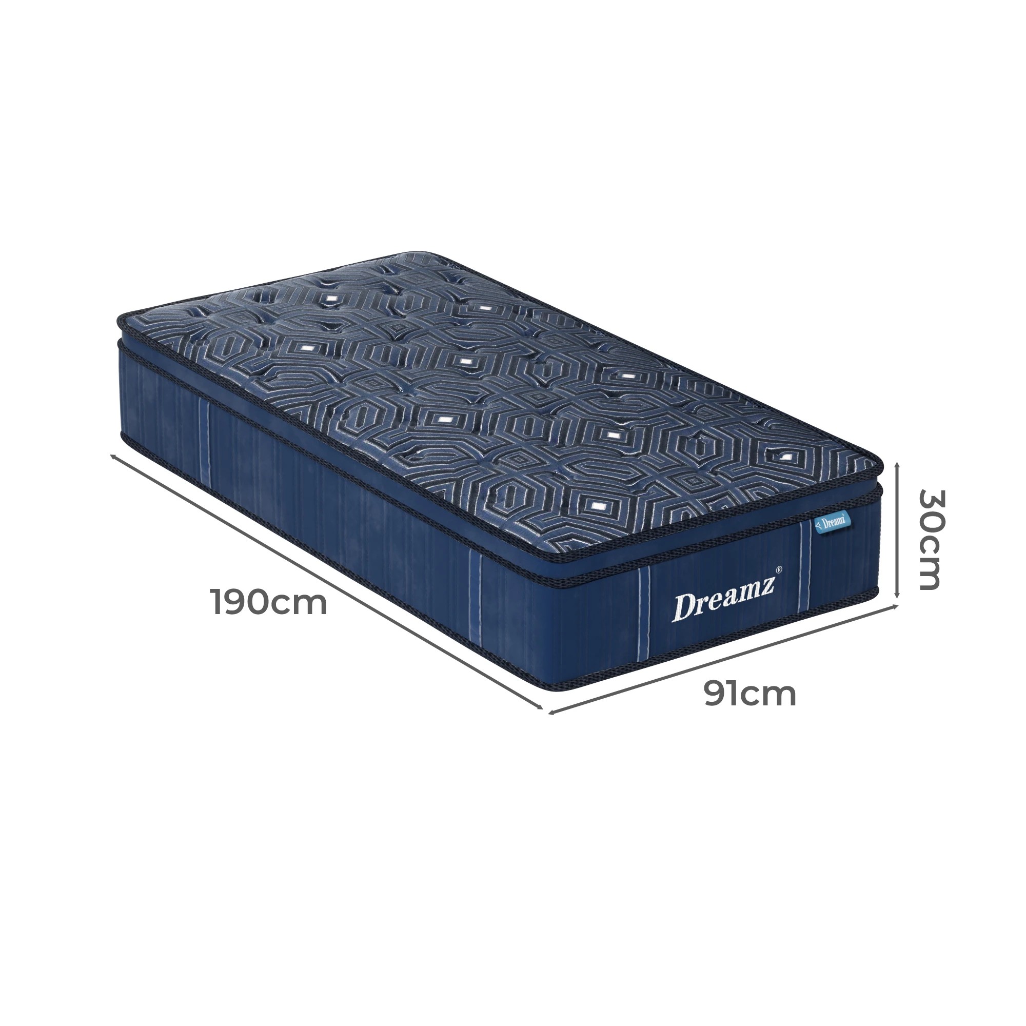 3 Dreamz Single Latex Spring Mattress 30cm, 3 of 6