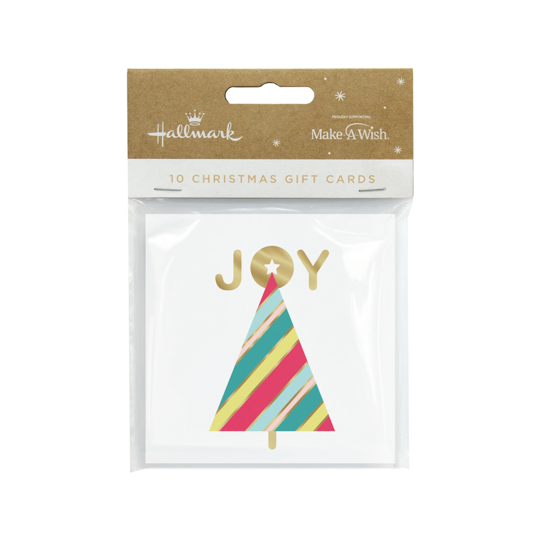 1 10 Pack Hallmark Christmas Gift Cards - Merry Lettering, 1 of 2